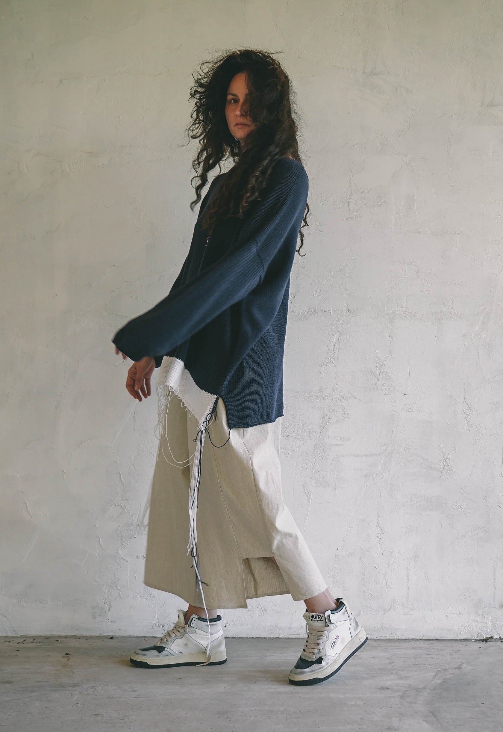MUTED EARTH LINEN TROUSERS