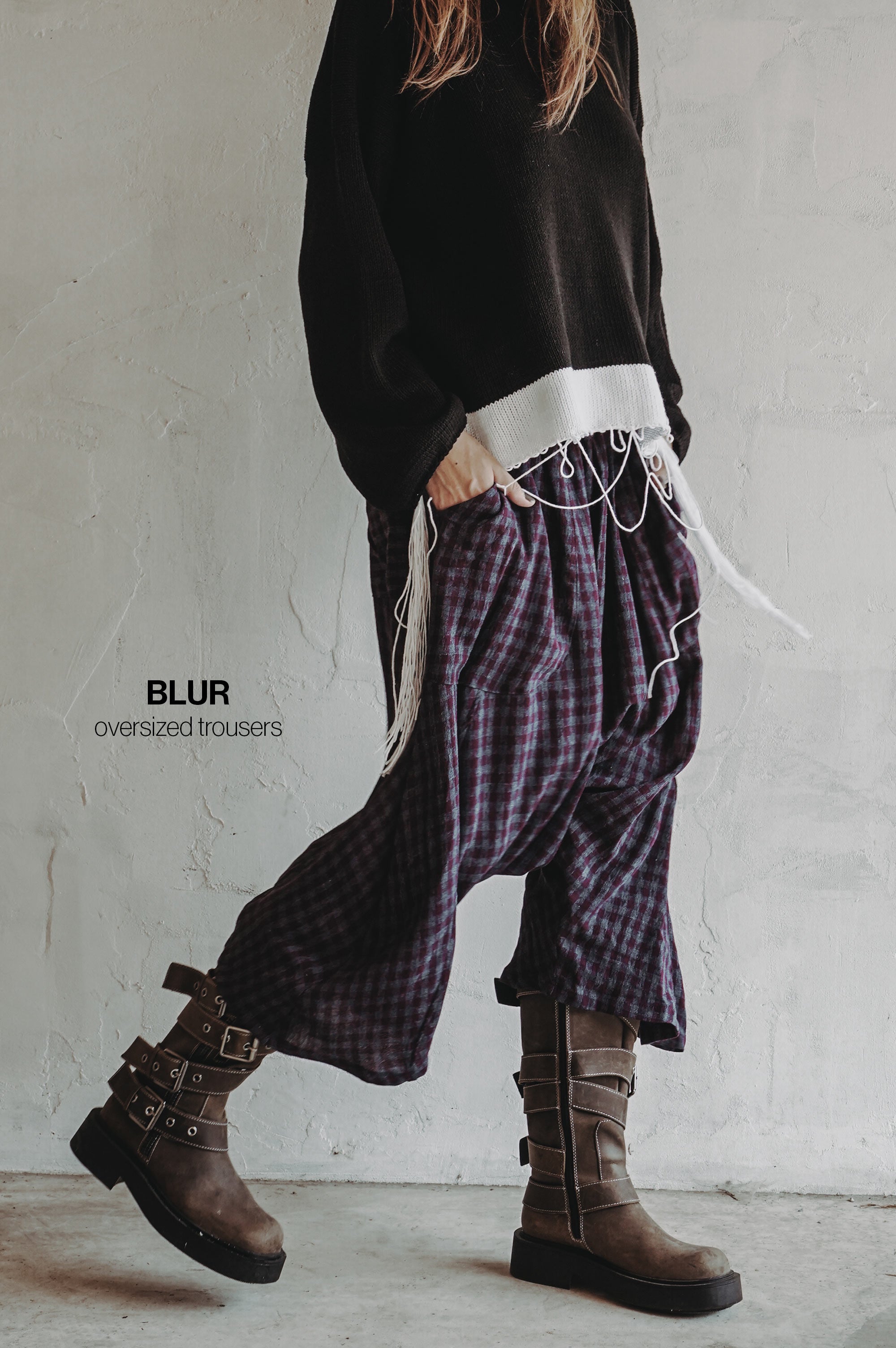 Blur Oversized Trousers