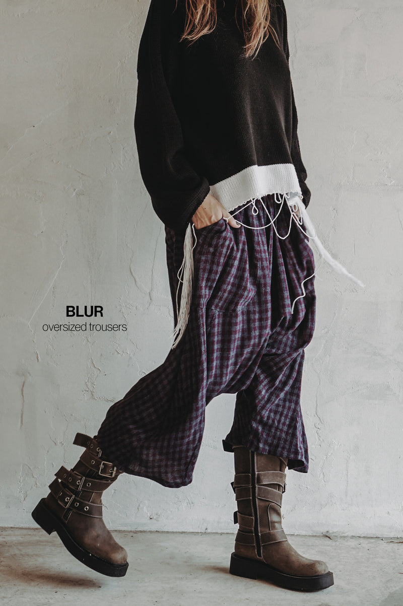 Blur Oversized Trousers