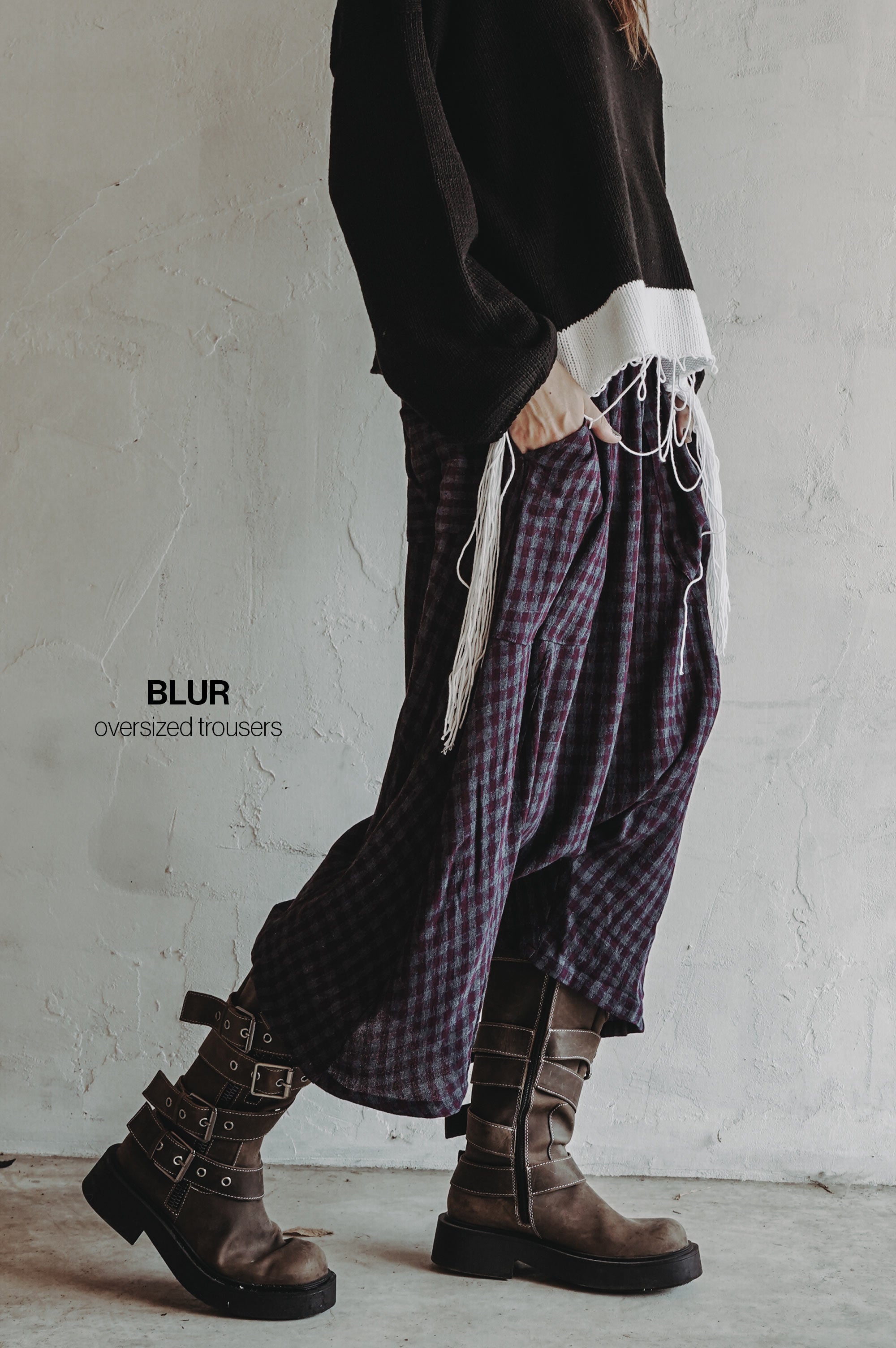 Blur Oversized Trousers