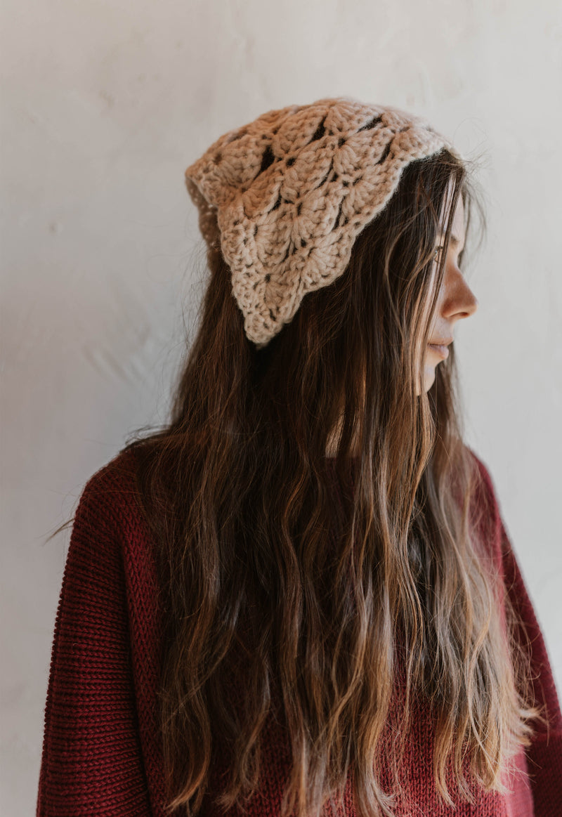 Roselle Head Crochet Bonnet