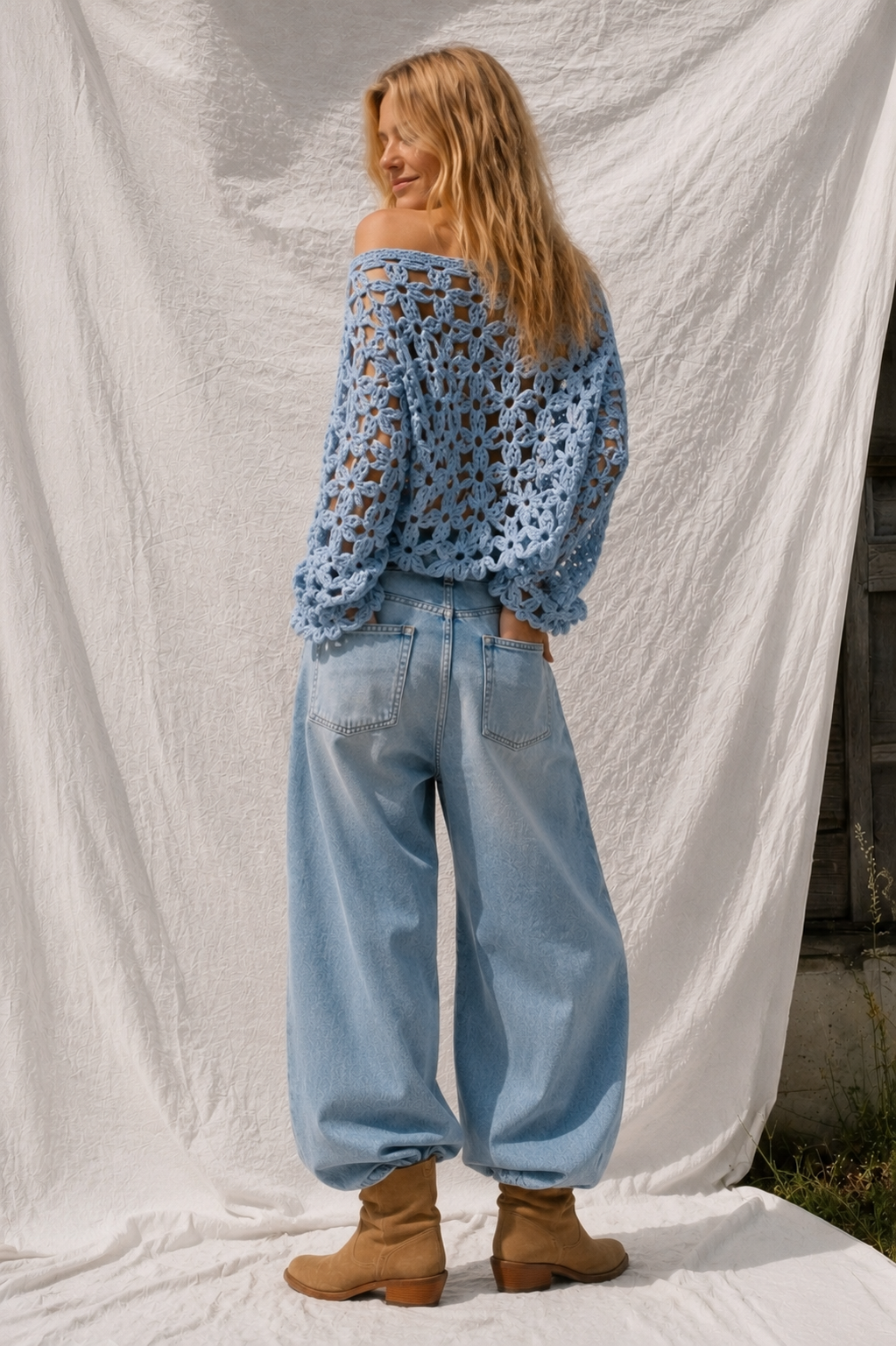 Cloudflower Crochet Top