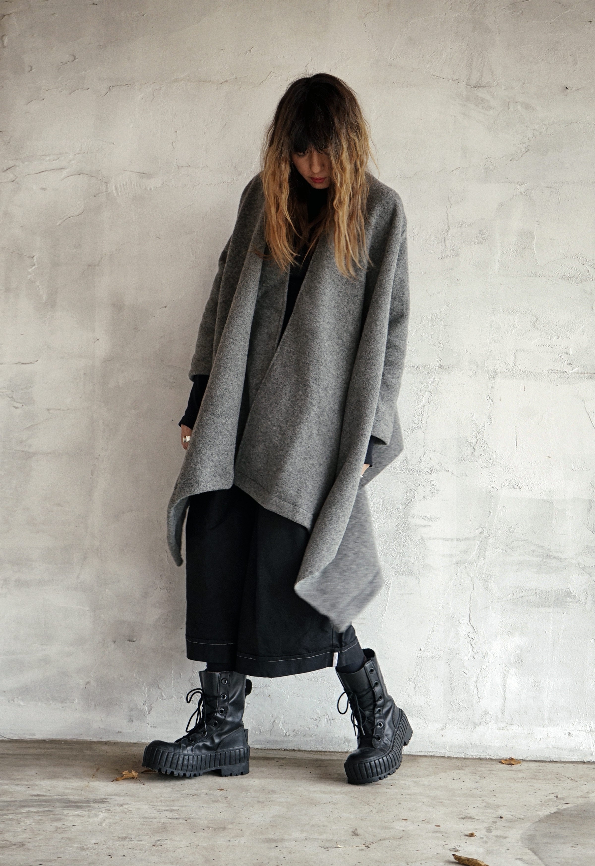 SHŌUN — 100% Boiled Wool Sculptural Wrap