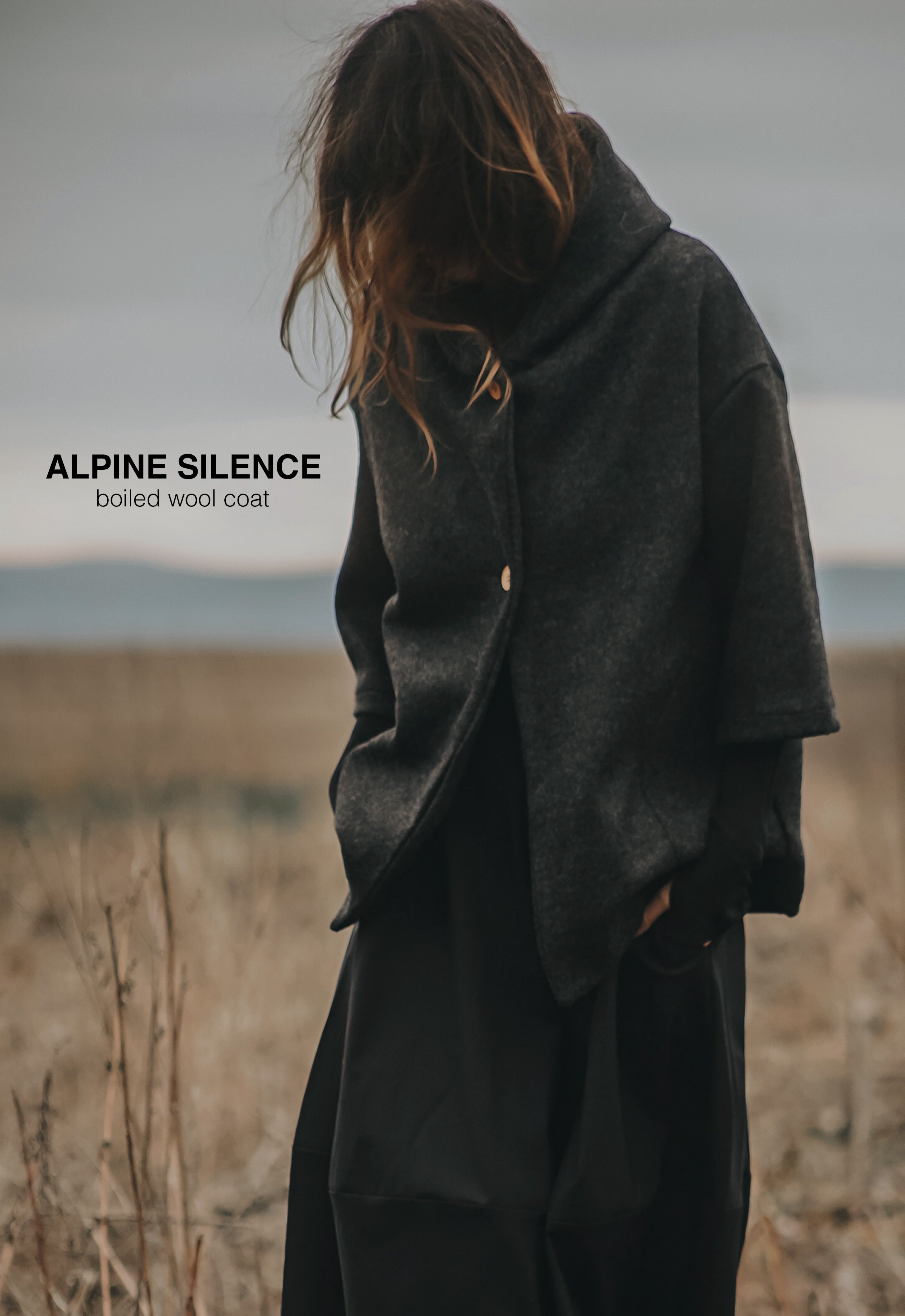 ALPINE SILENCE BOILED WOOL COAT