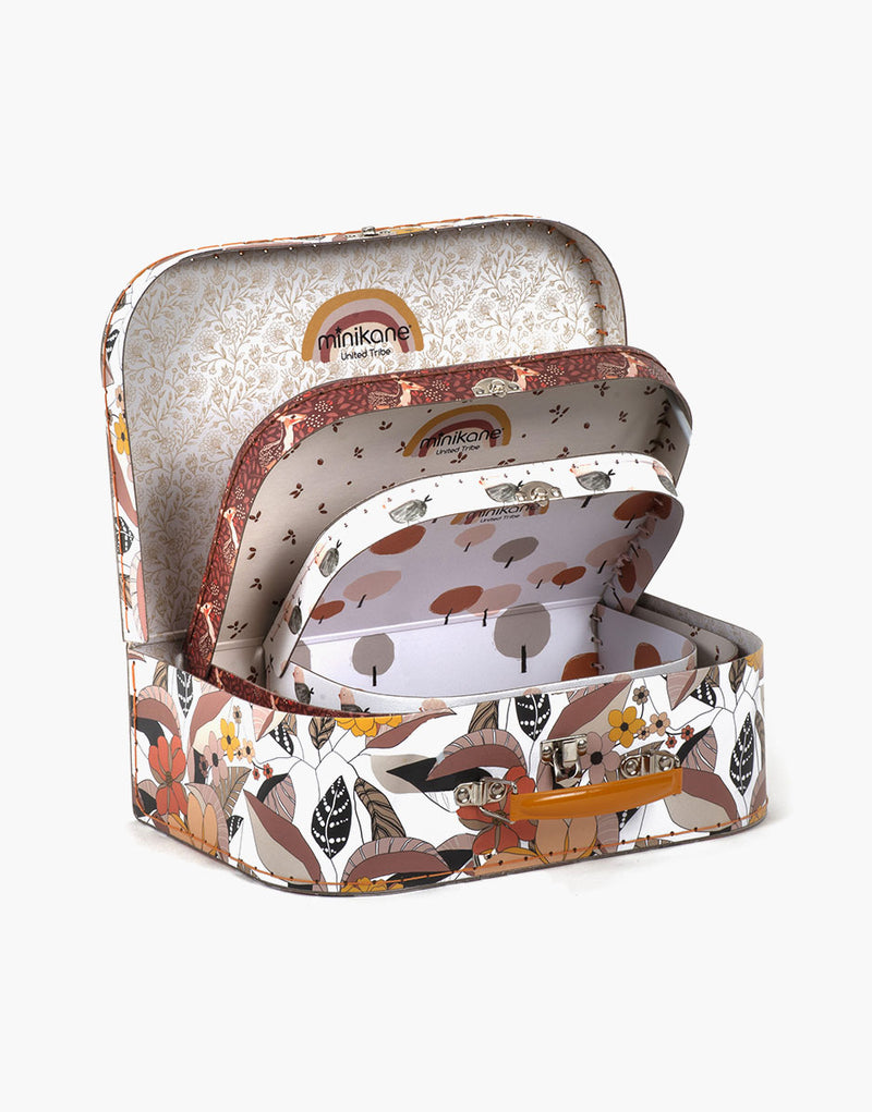 Set of 3 printed suitcases