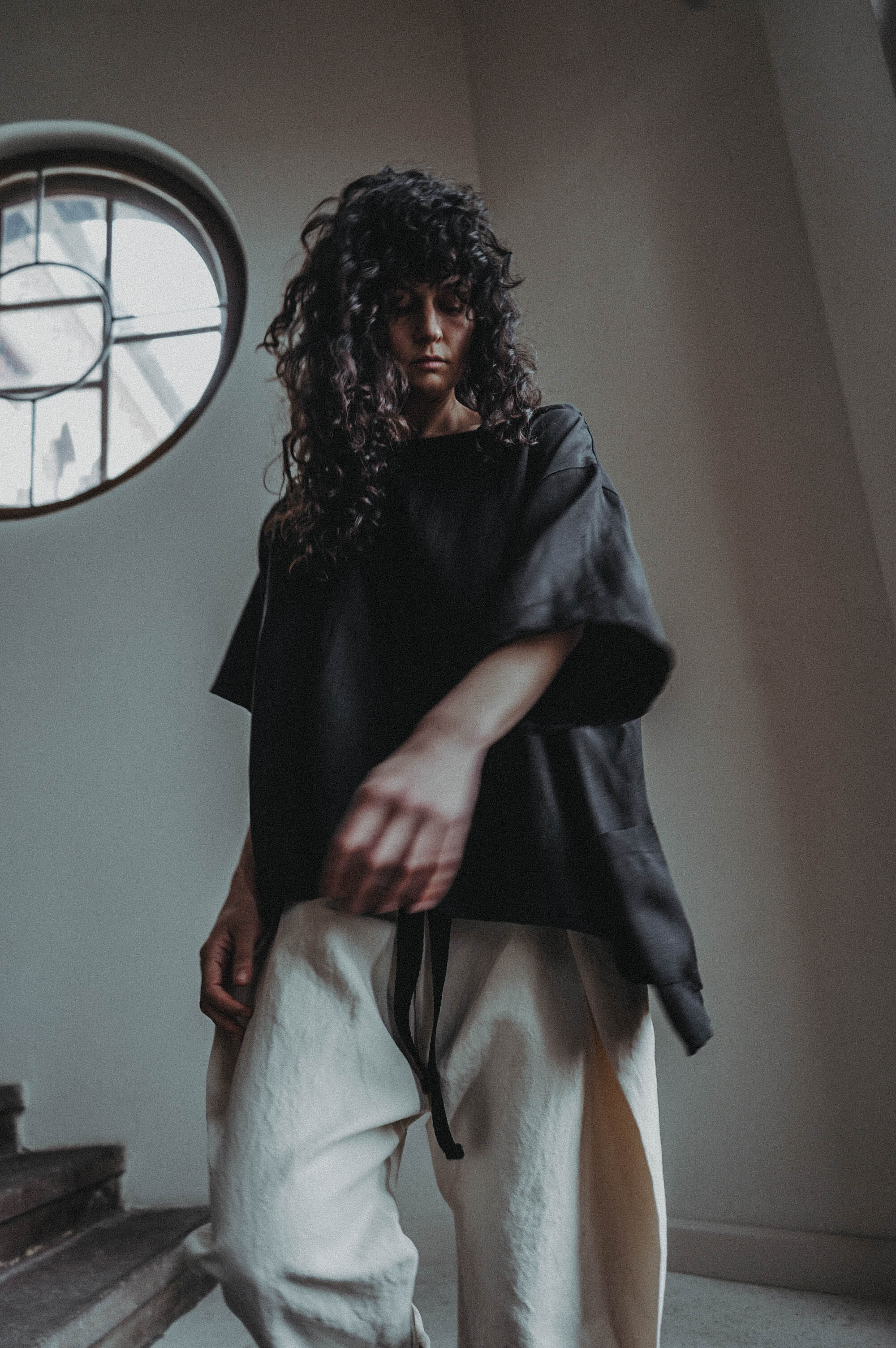 Slow Drive Linen Top