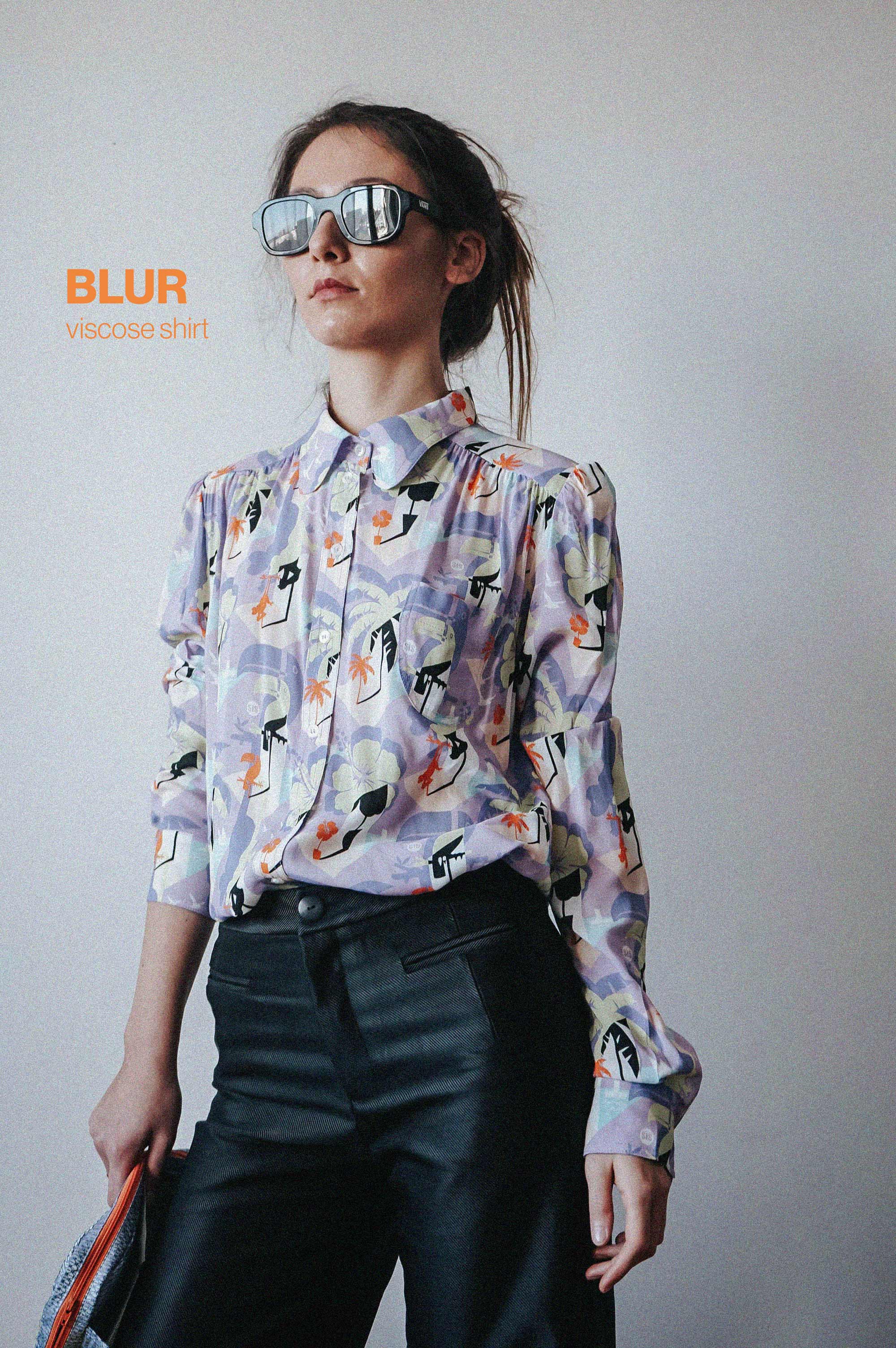 BLUR VISCOSE SHIRT