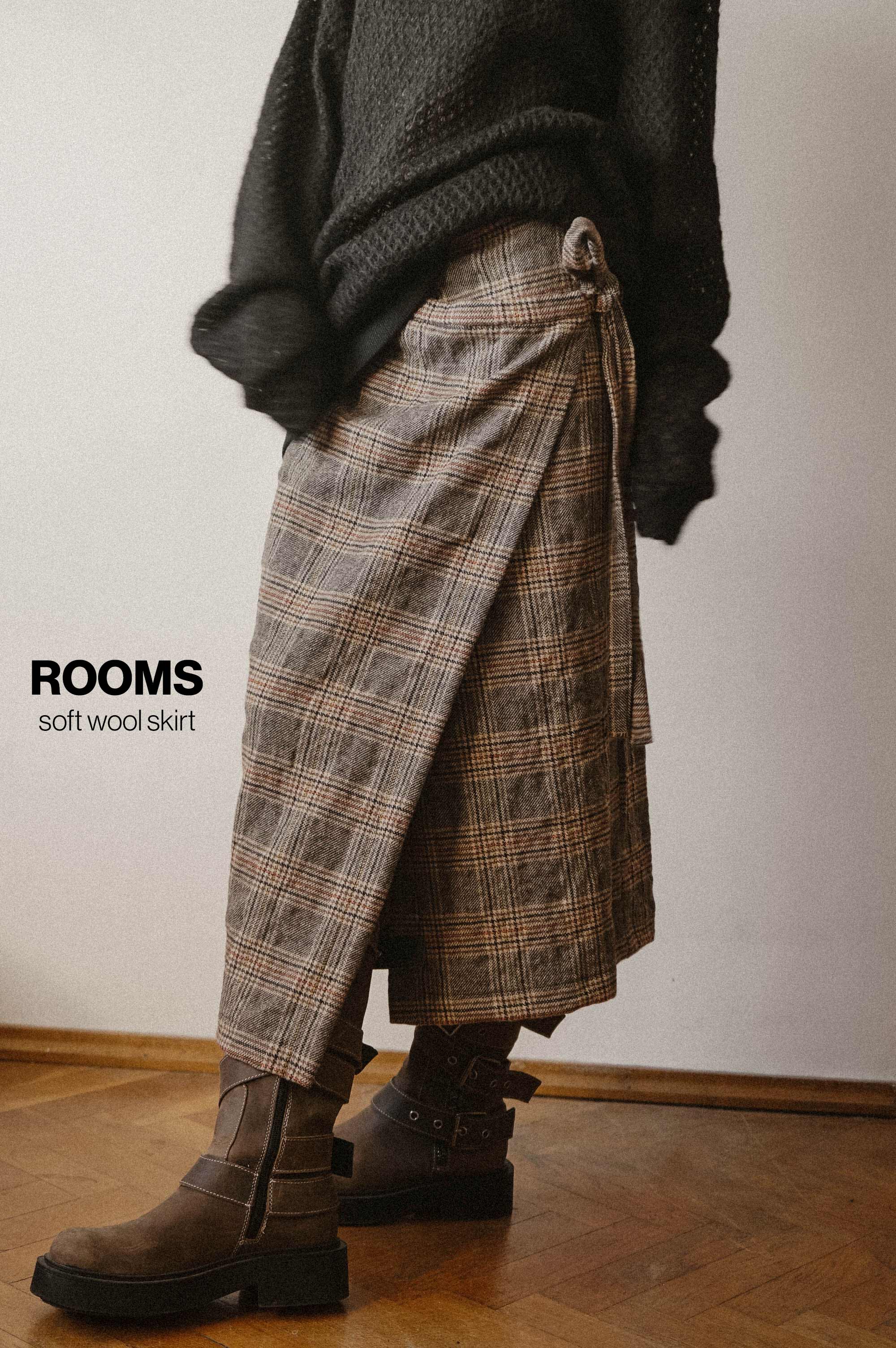 ROOMS ASYMMETRICAL SKIRT
