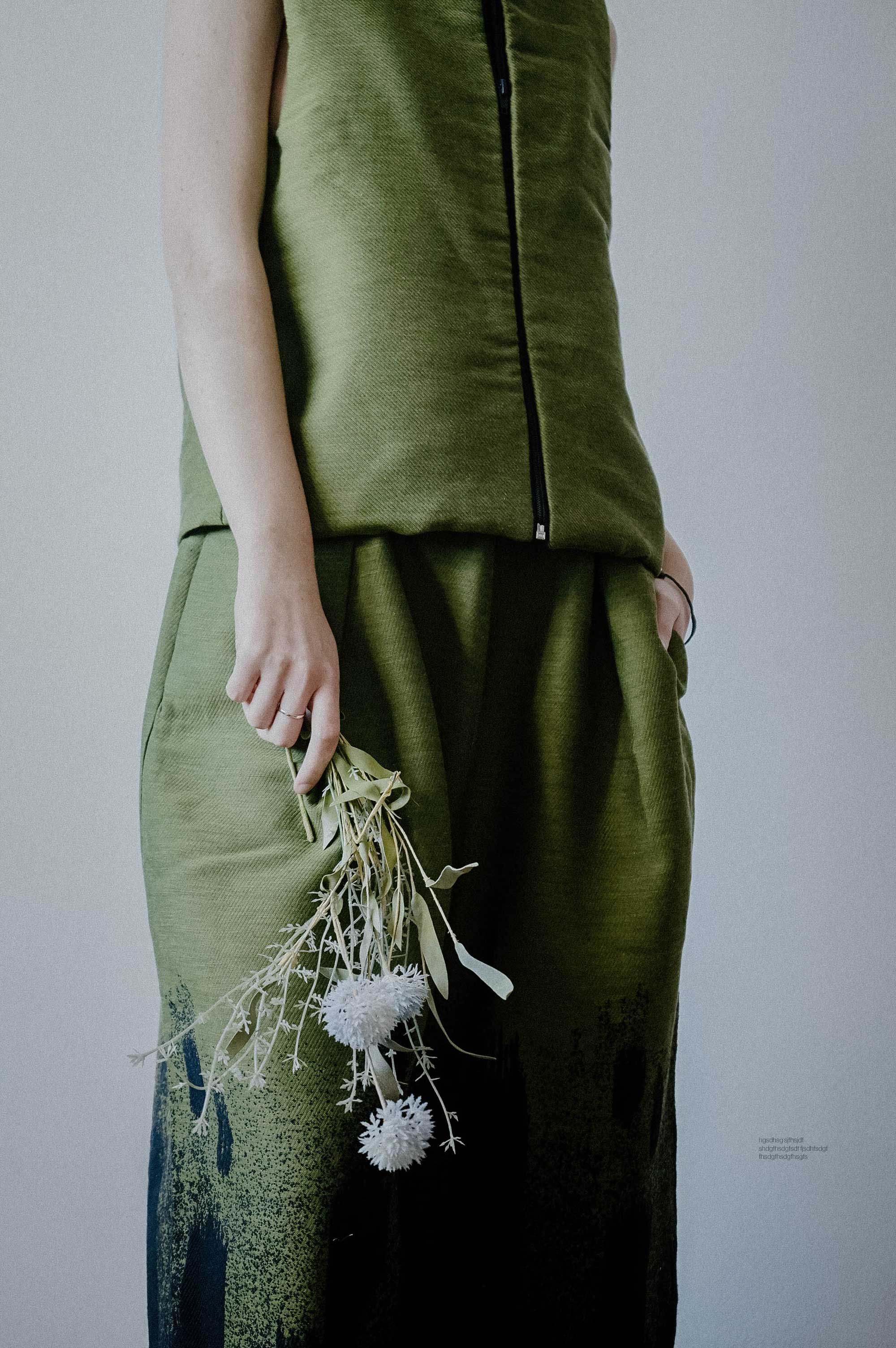 Wool vest (Green)