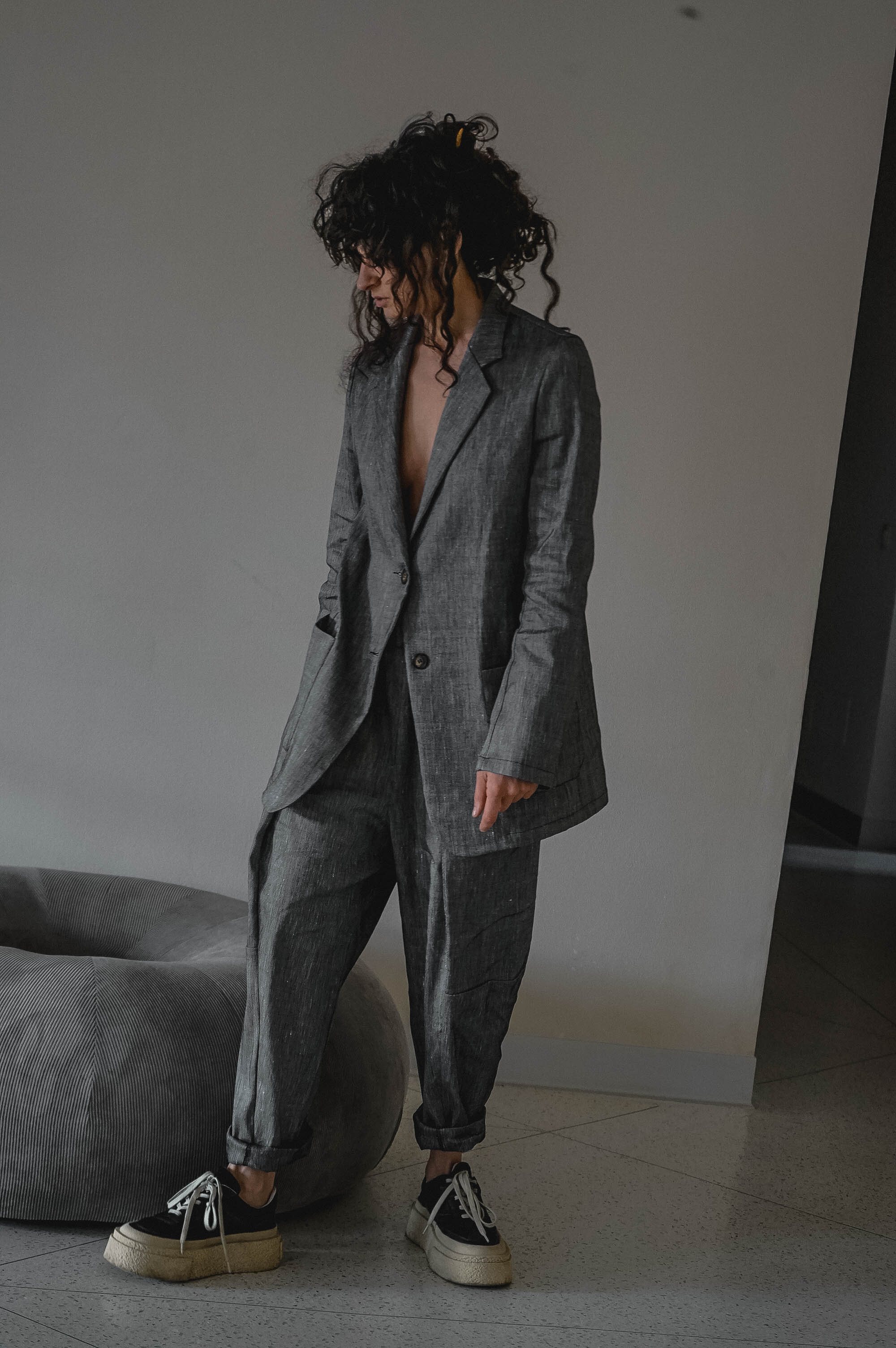 Street No 7 Linen Trousers