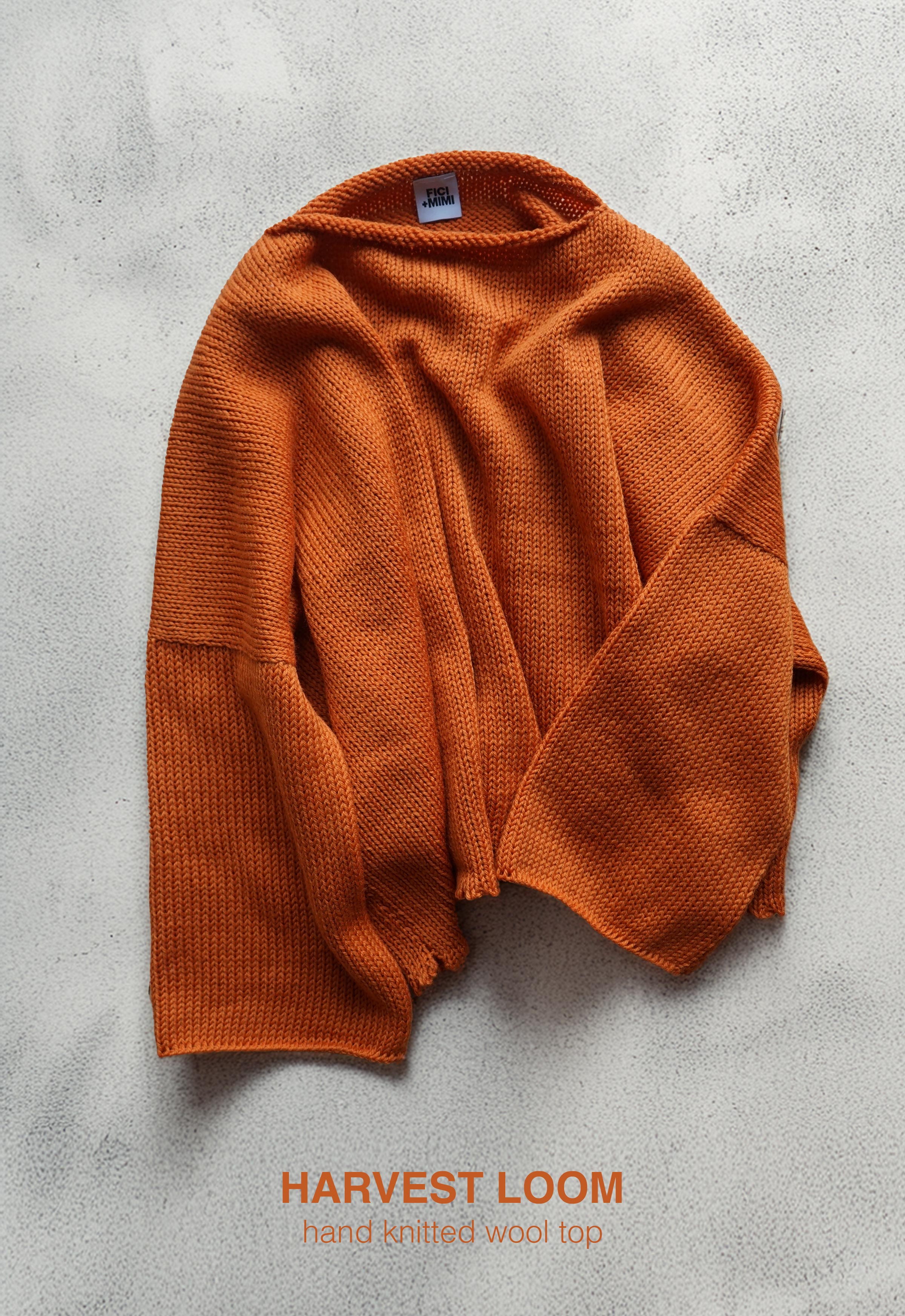 Harvest Loom Hand knitted Wool Top