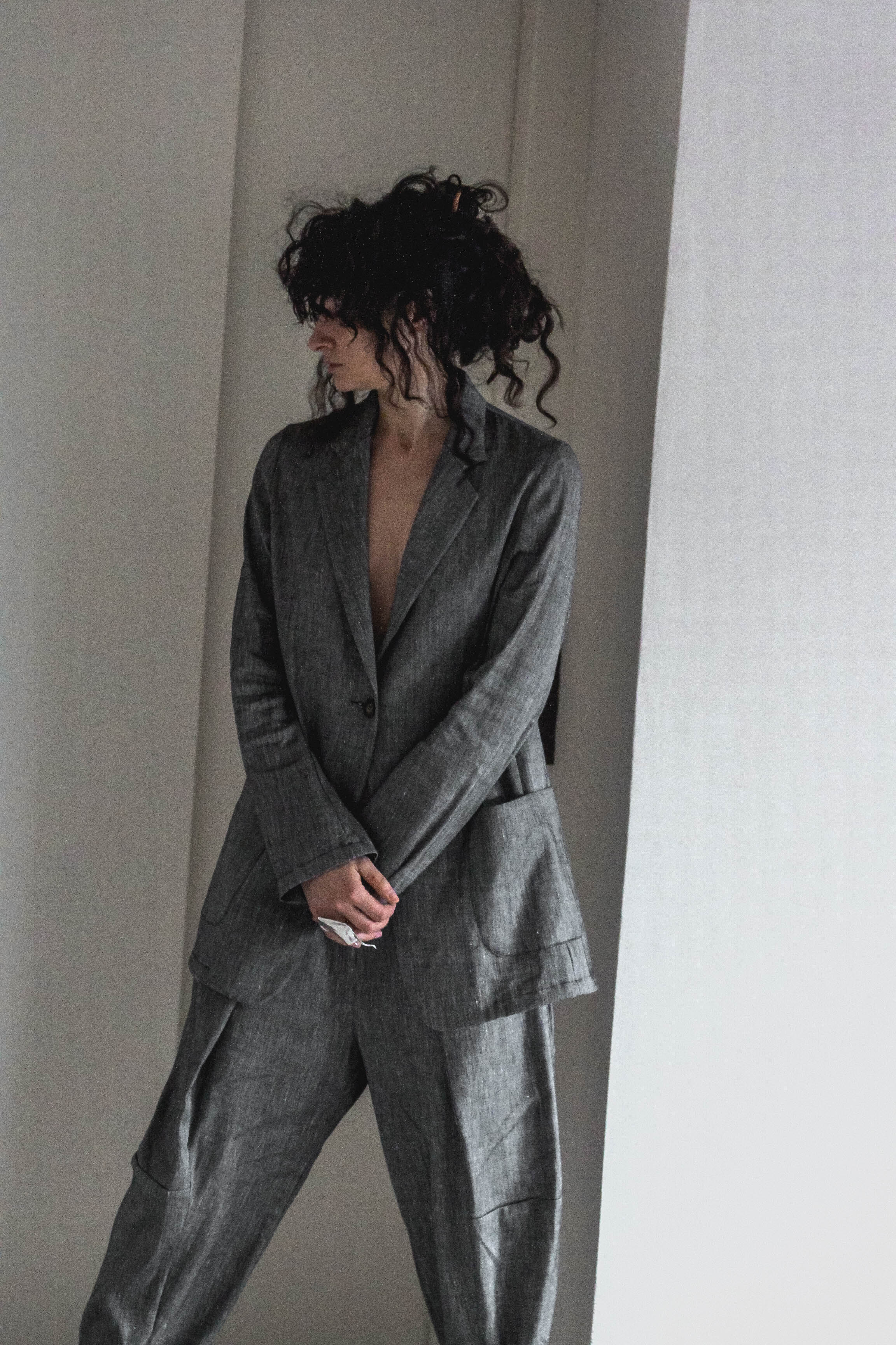 Street No 7 Linen Trousers