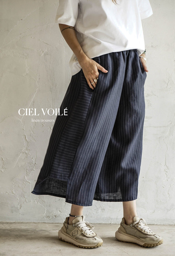 Ciel voilé Linen Trousers