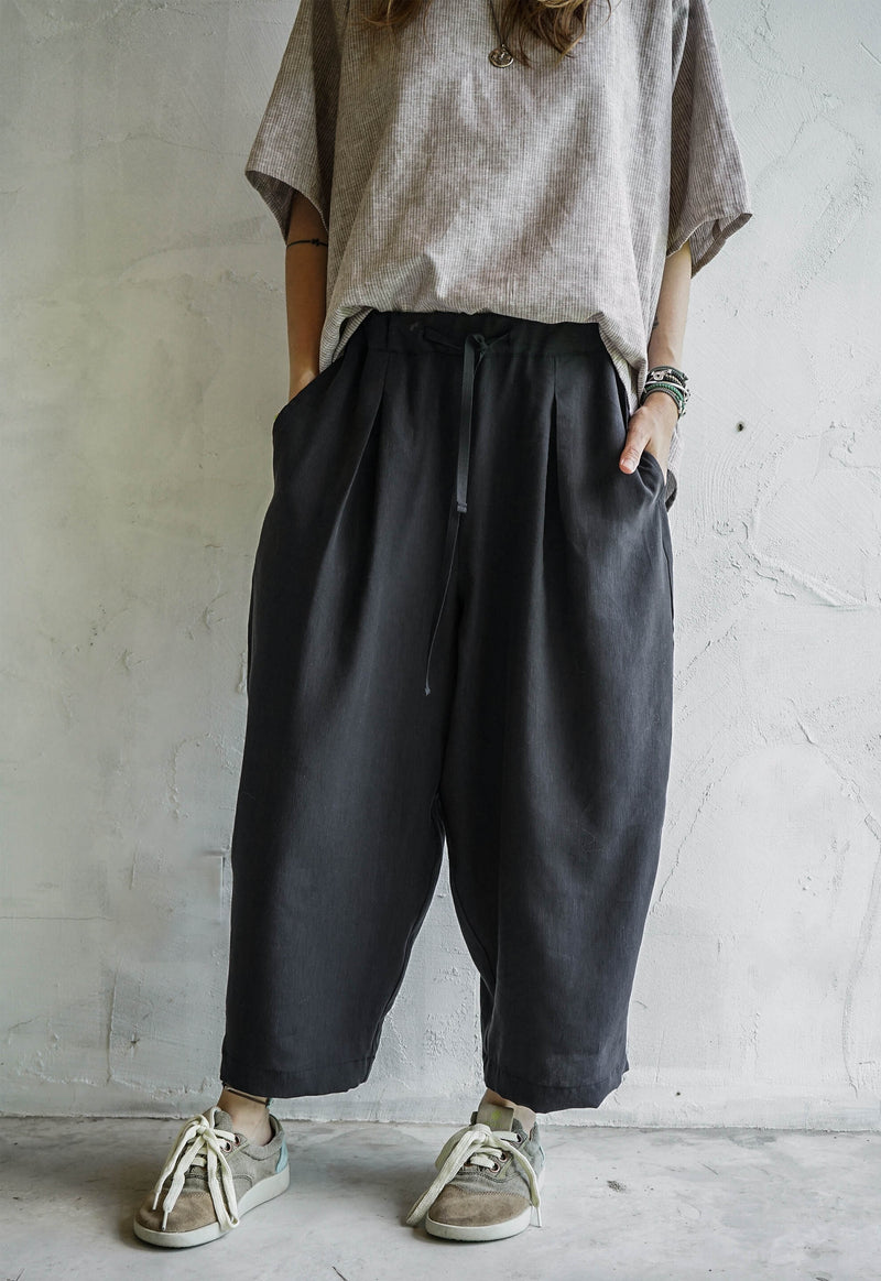 BARE EARTH LINEN TROUSERS