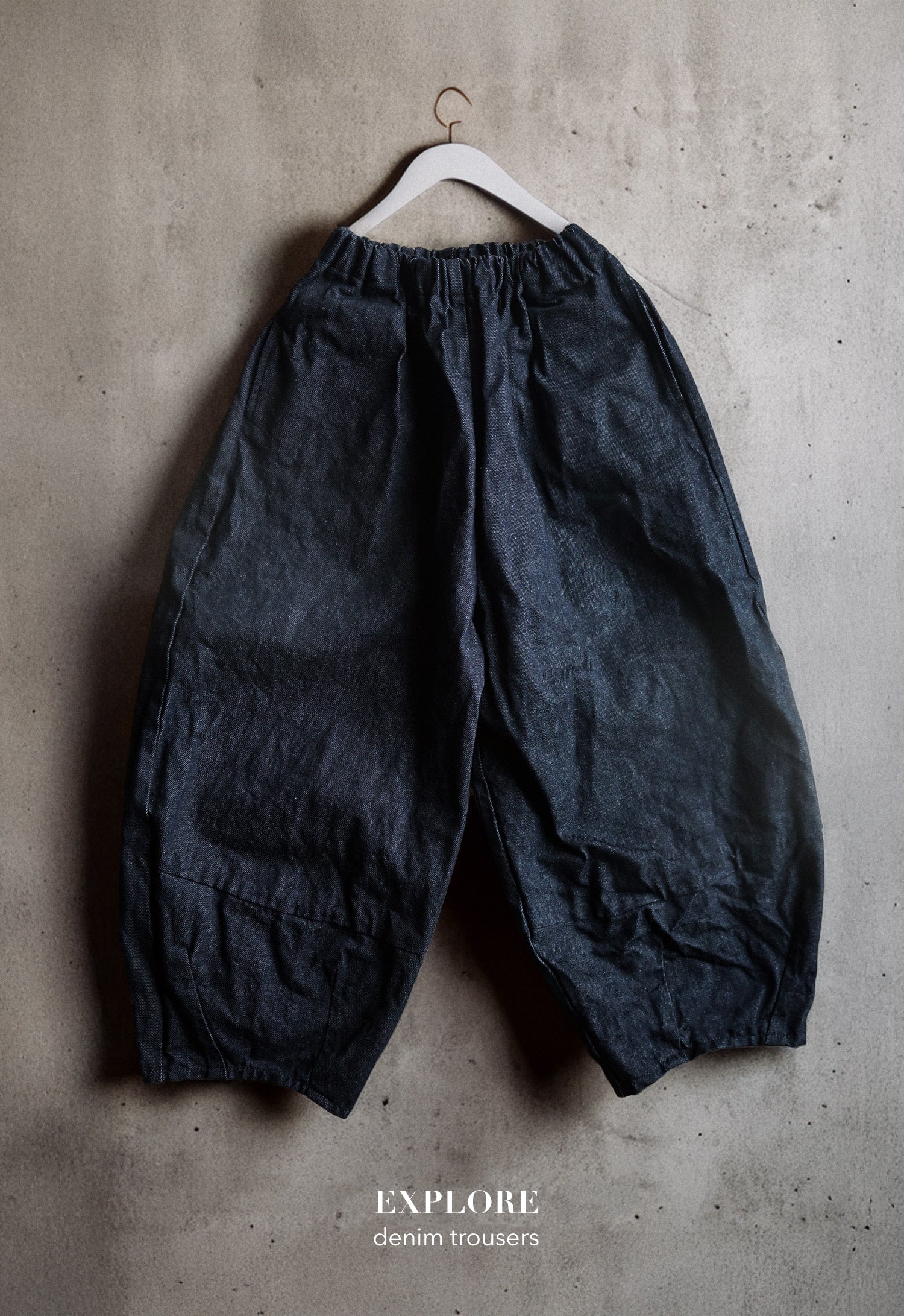 DENIM BAGGY TROUSERS