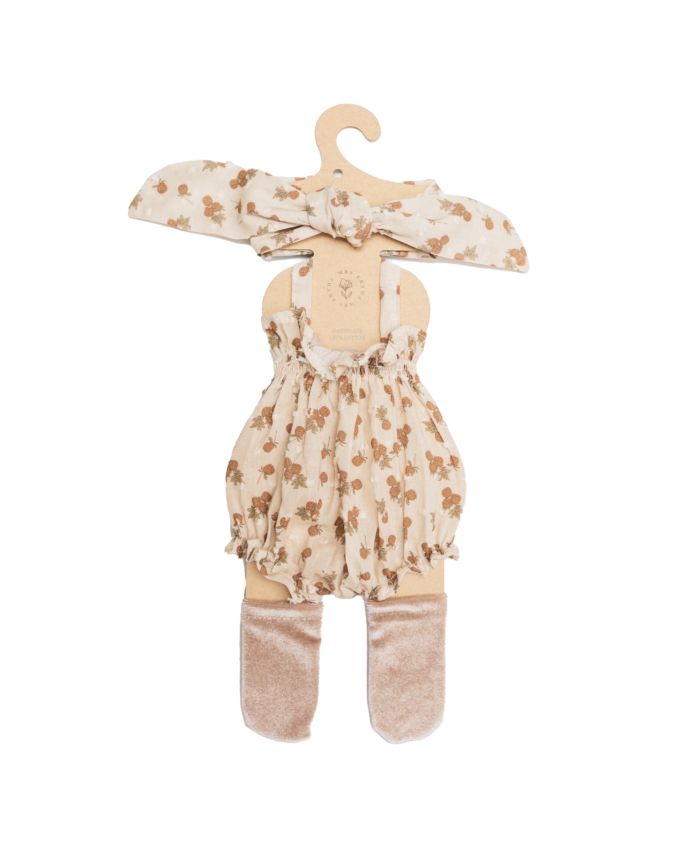 Loretas and Minikane Clothes - 34-36 cm - Raspberry Bunchs Cotton Ballon body
