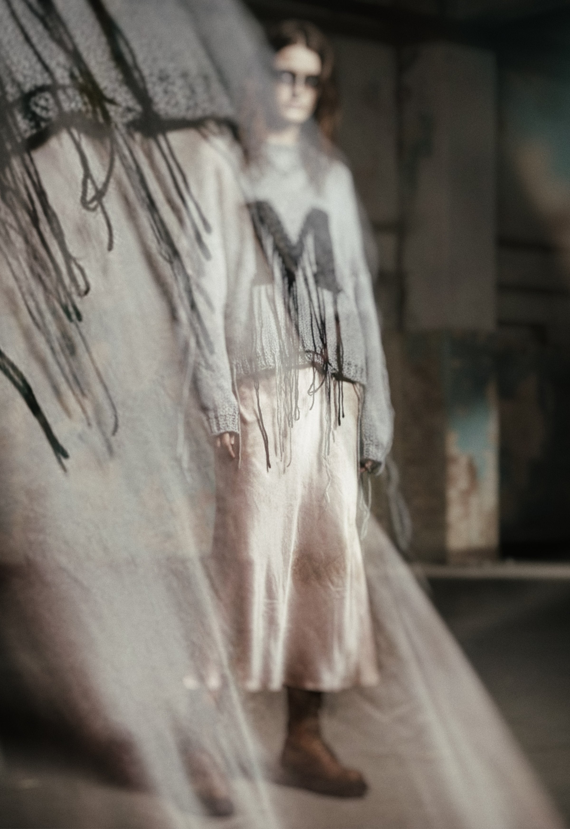 Inner Script Hand Knitted Top