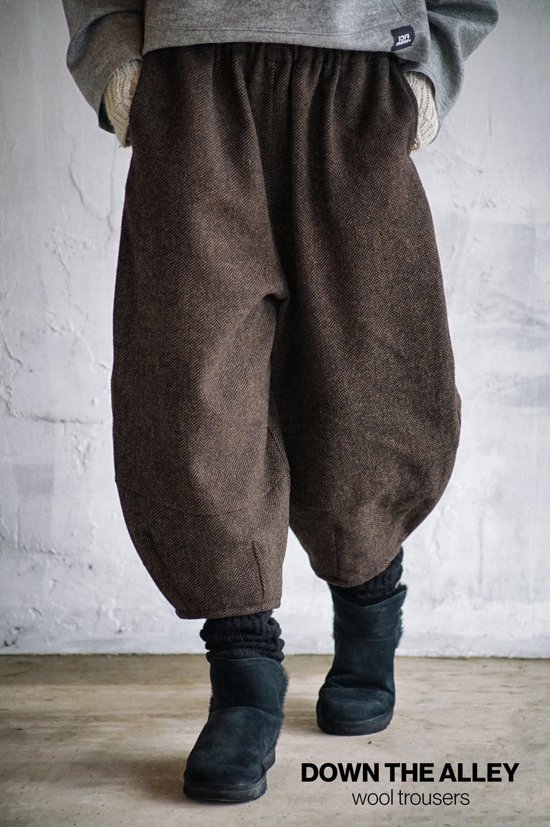 DOWN THE ALLEY WOOL TROUSERS