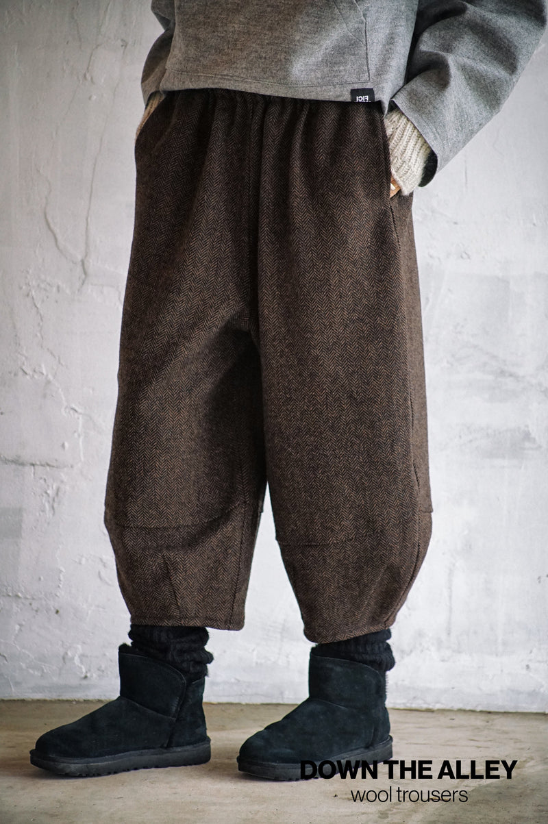 DOWN THE ALLEY WOOL TROUSERS