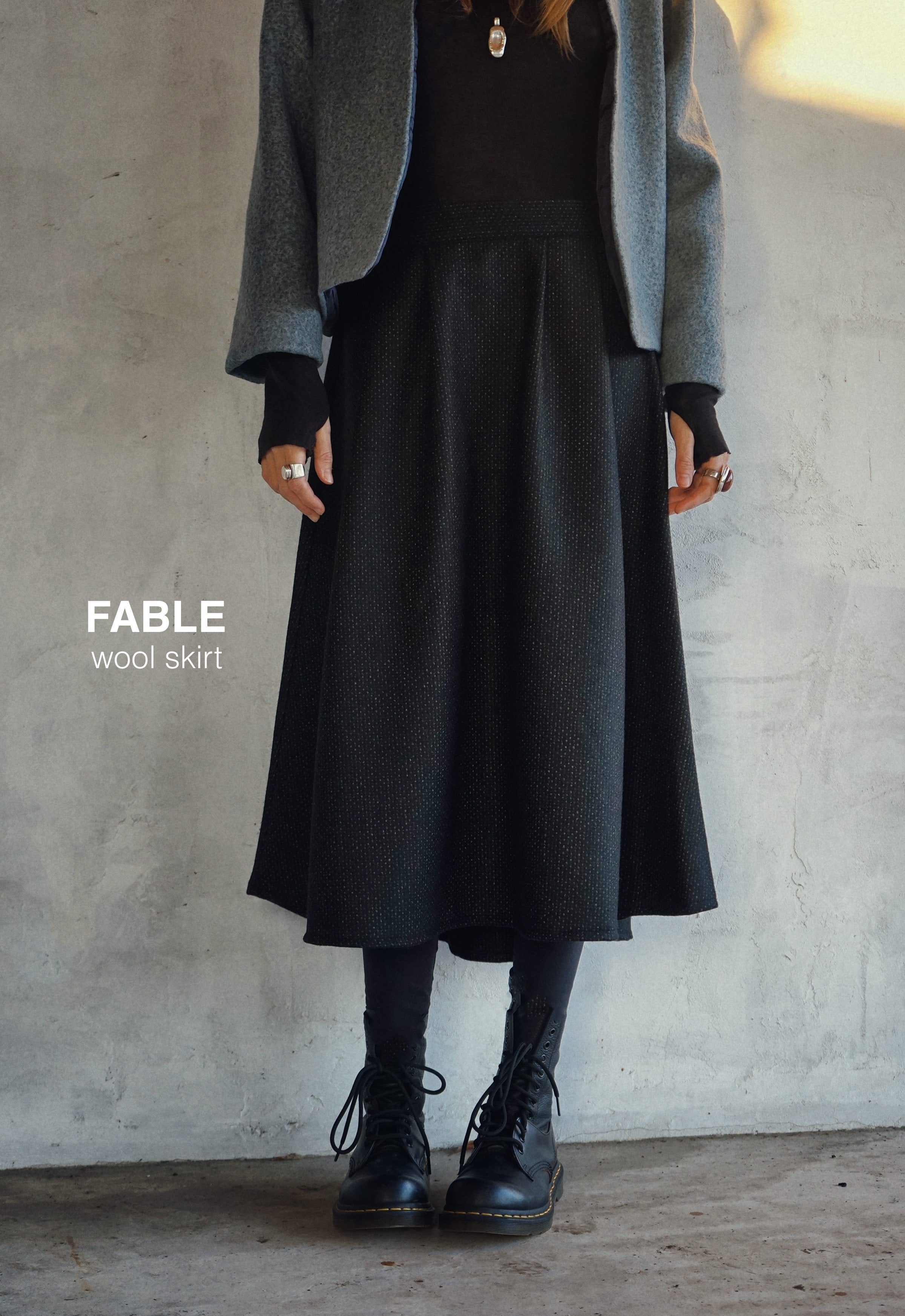 Fable wool skirt