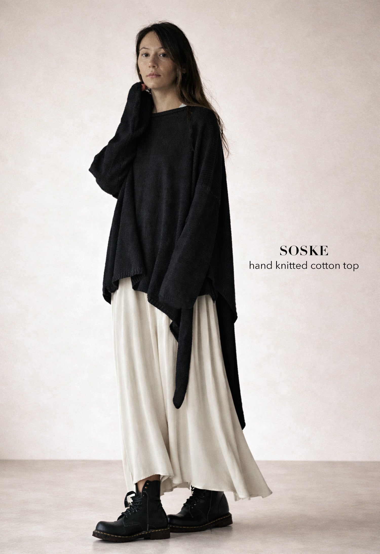 SOSKE HAND KNITTED COTTON TOP