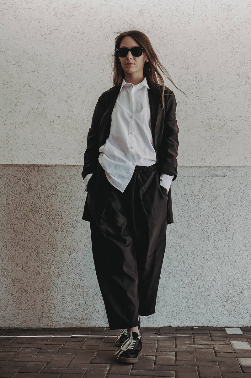 Fragments Pleated Trousers