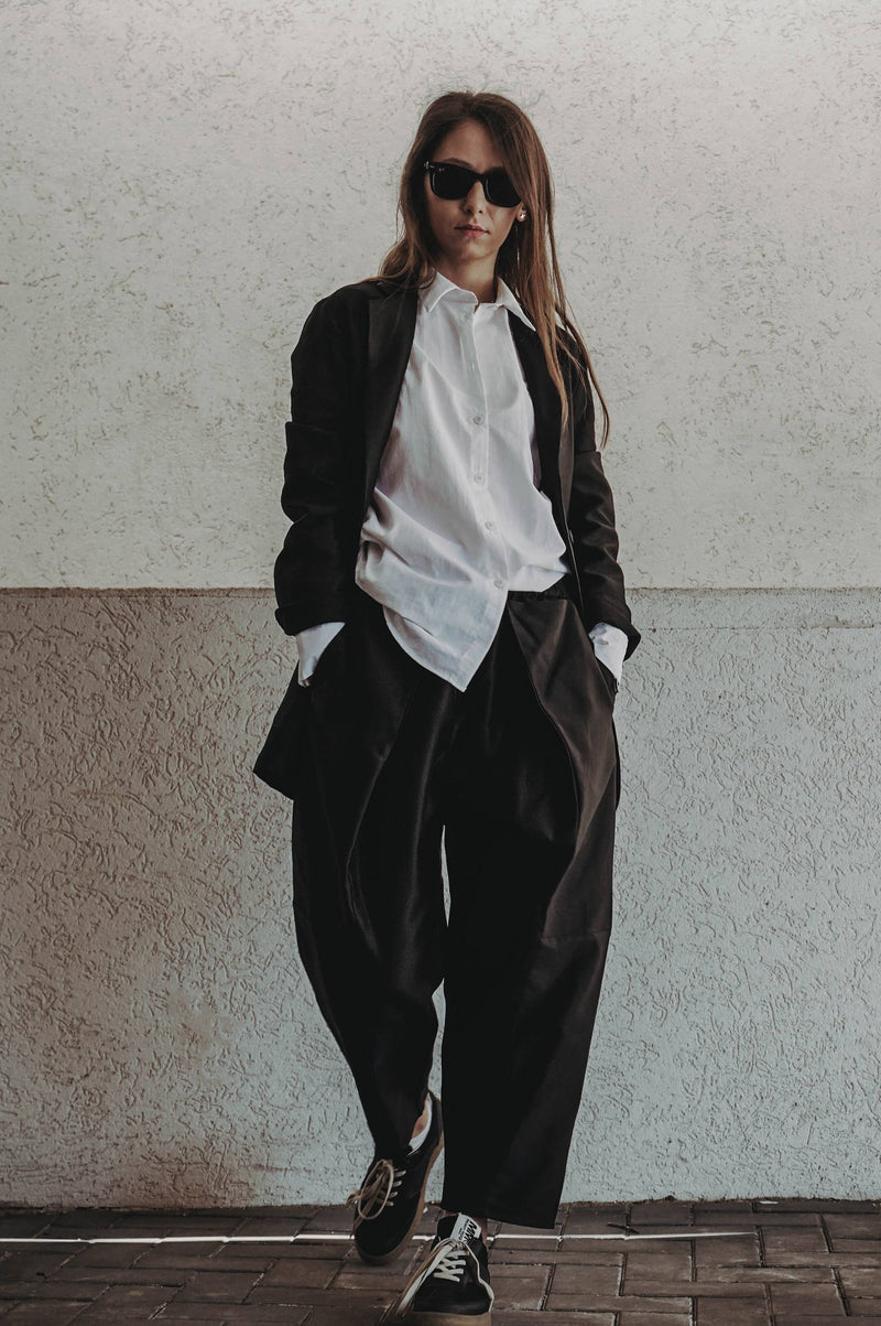 Fragments Pleated Trousers