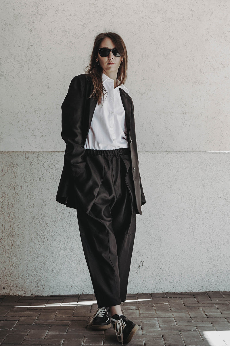 Fragments Pleated Trousers