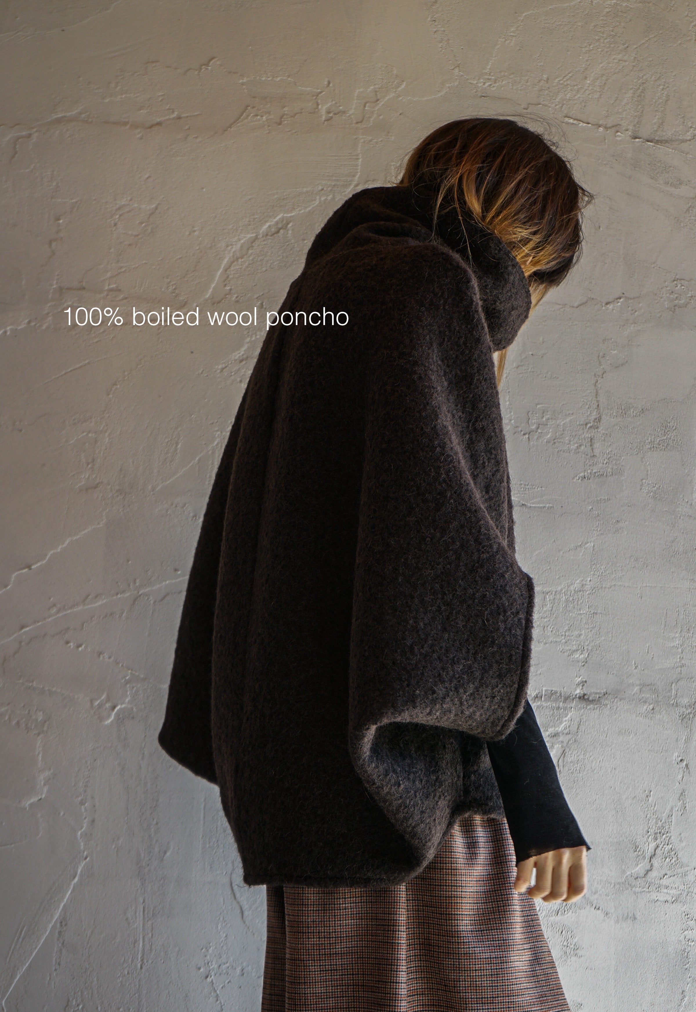 Taupe Ease Boiled Wool Top