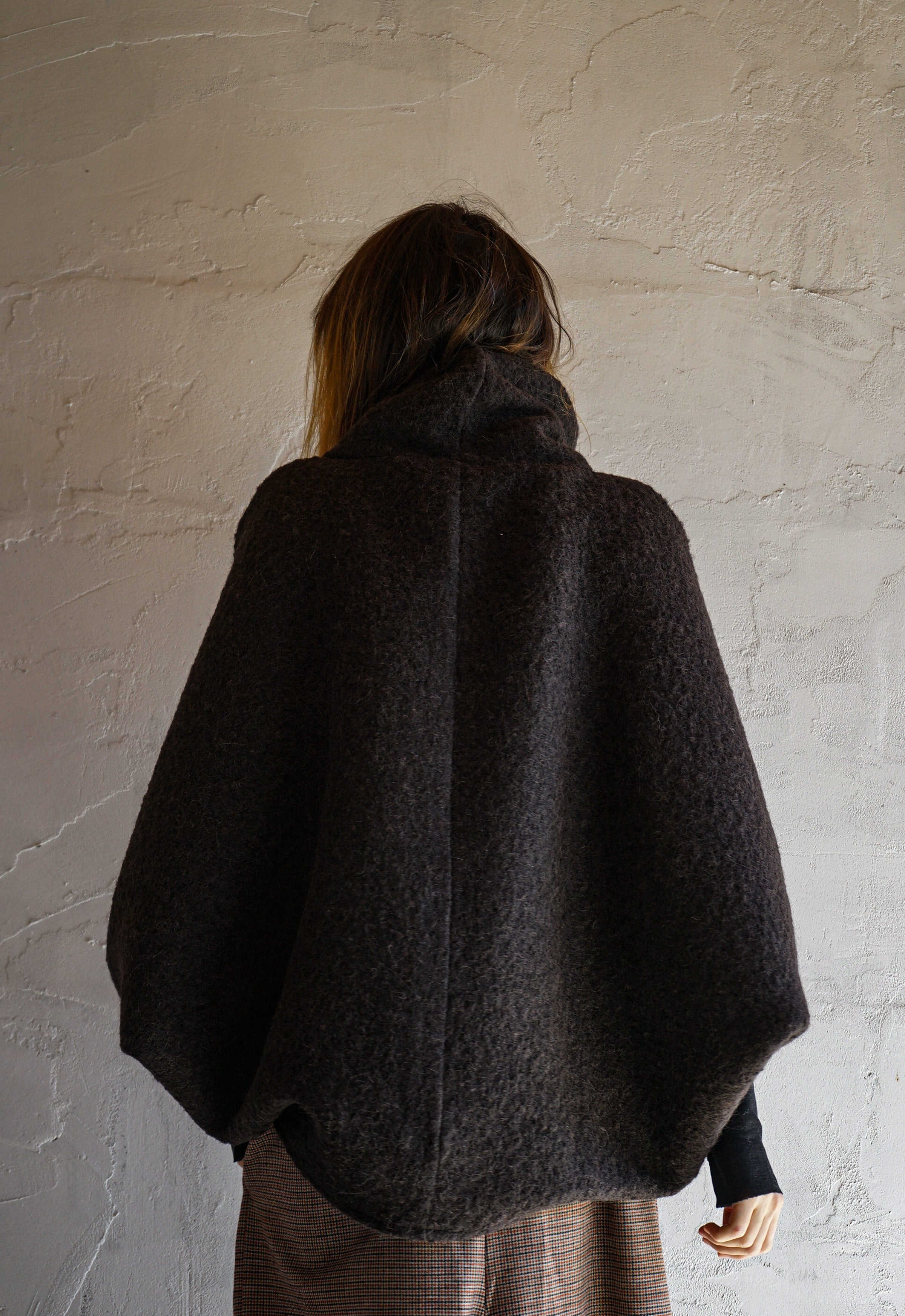 Taupe Ease Boiled Wool Top