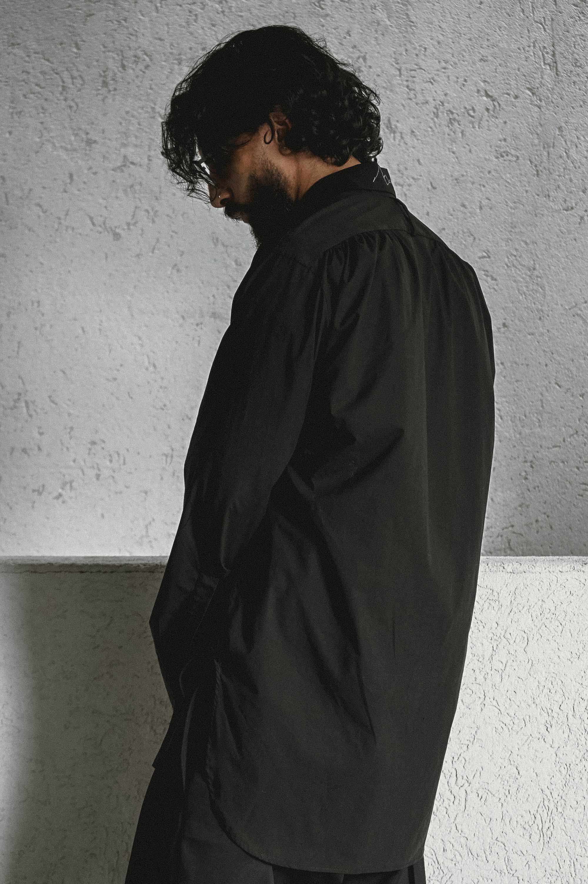 Oversized long-sleeve shirt