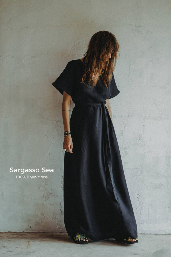 Sargasso Sea Linen Dress