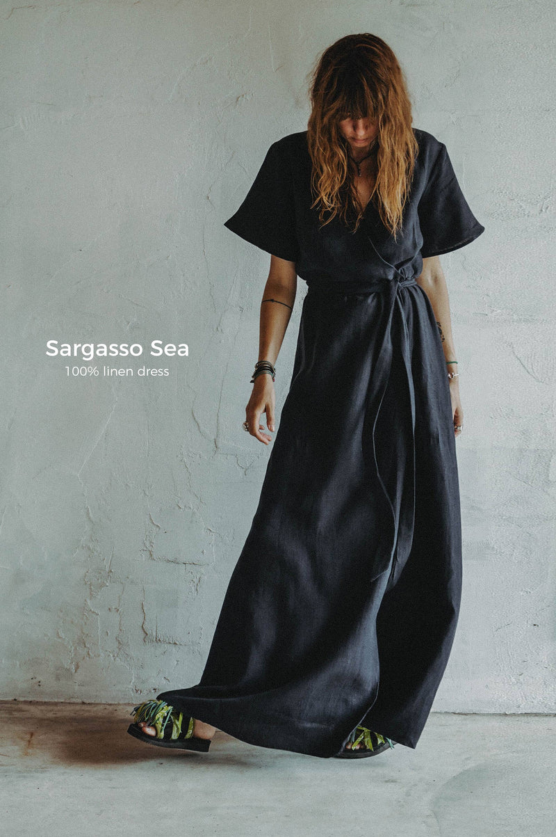 Sargasso Sea Linen Dress