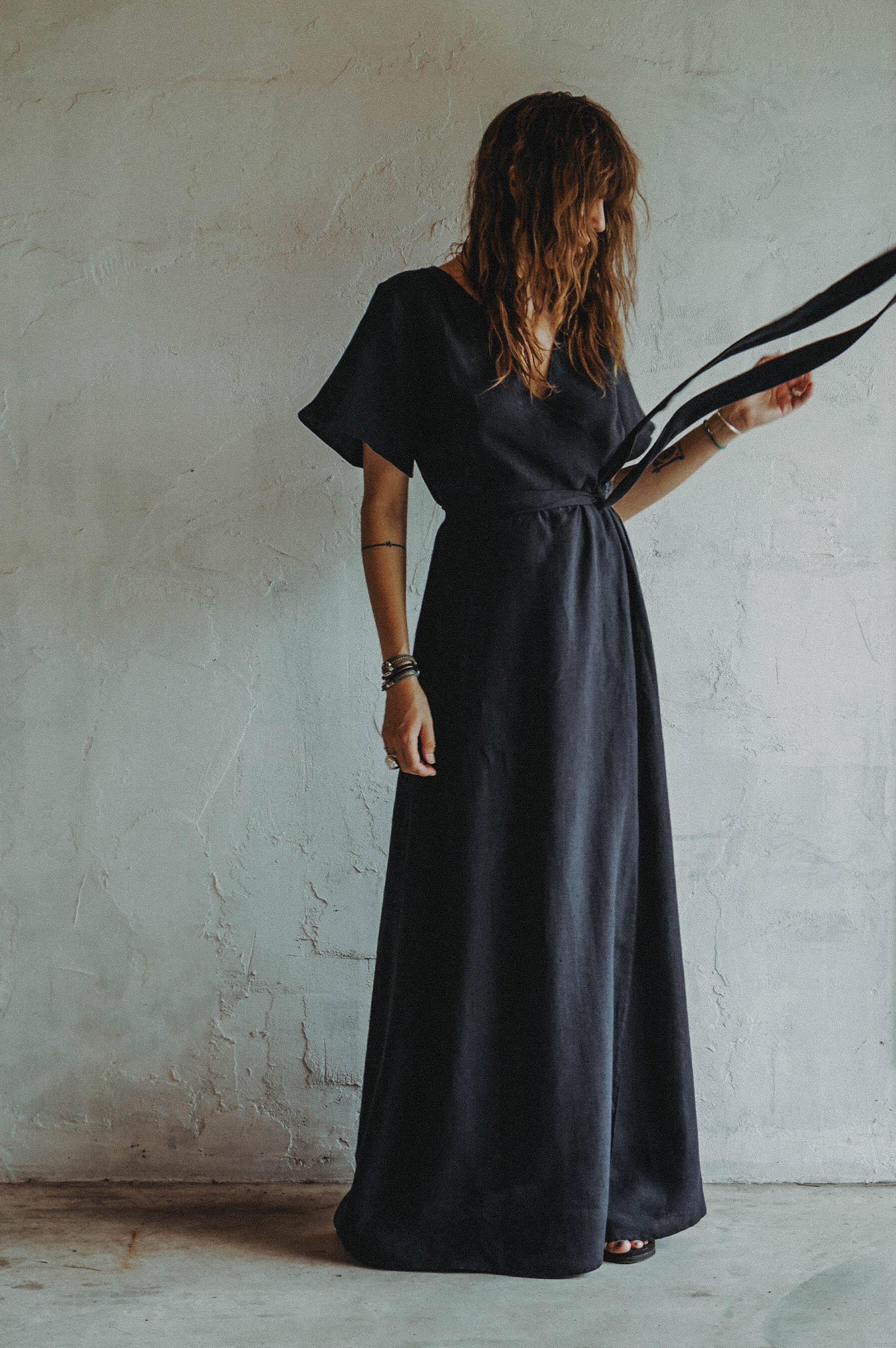 Sargasso Sea Linen Dress