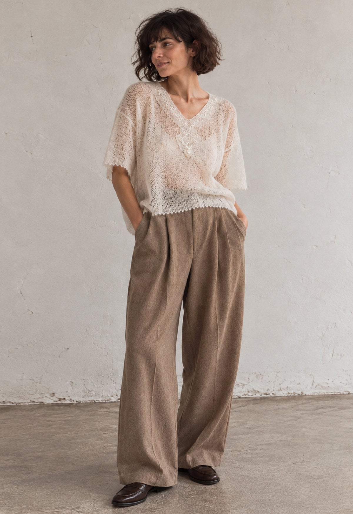 Handmade Sheer Mohair Knit