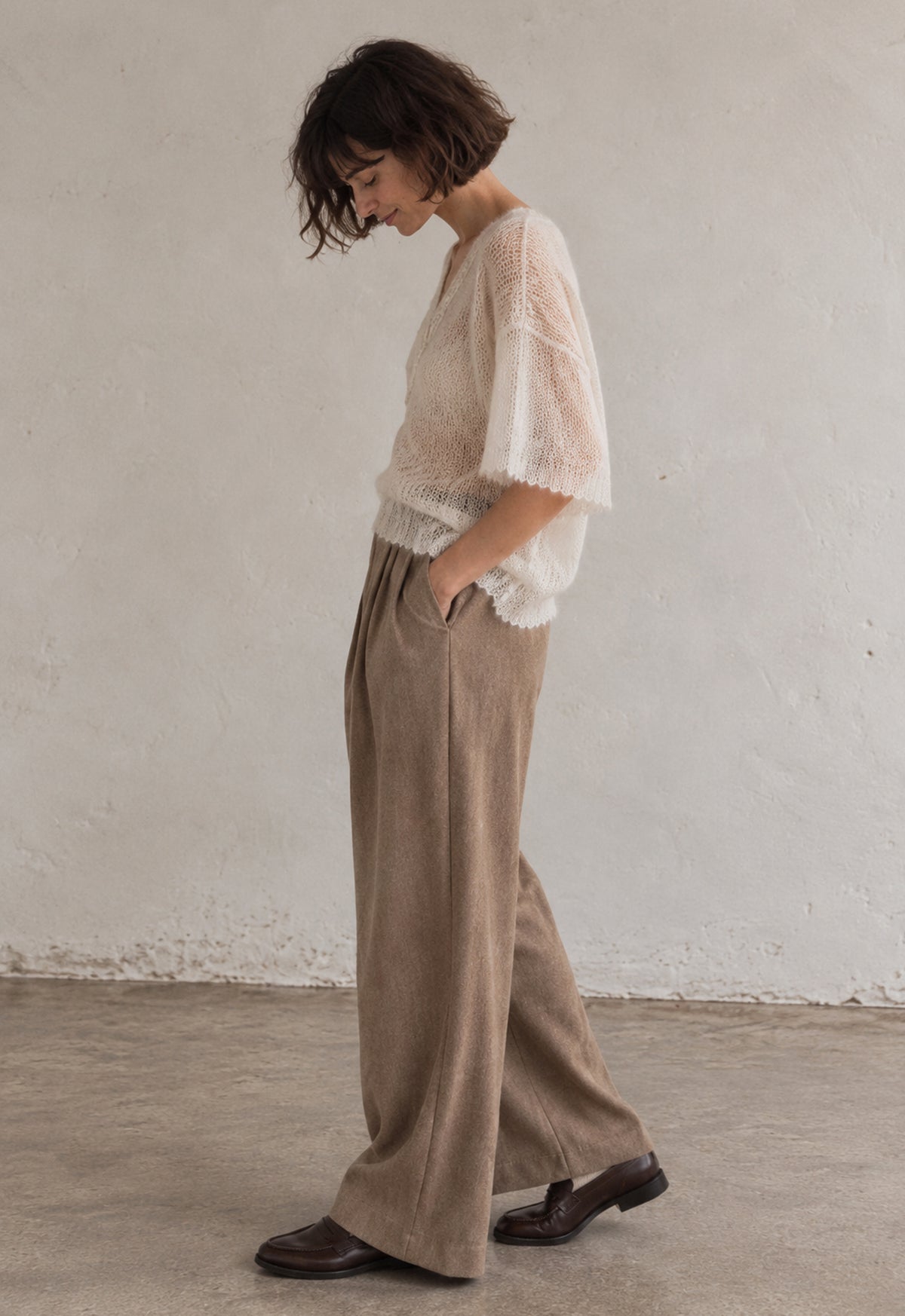 Handmade Sheer Mohair Knit