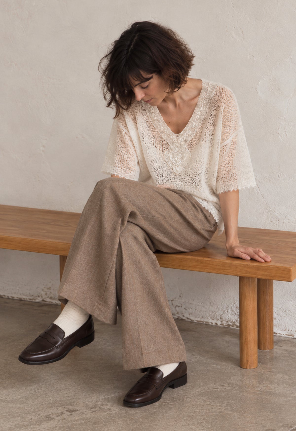Handmade Sheer Mohair Knit