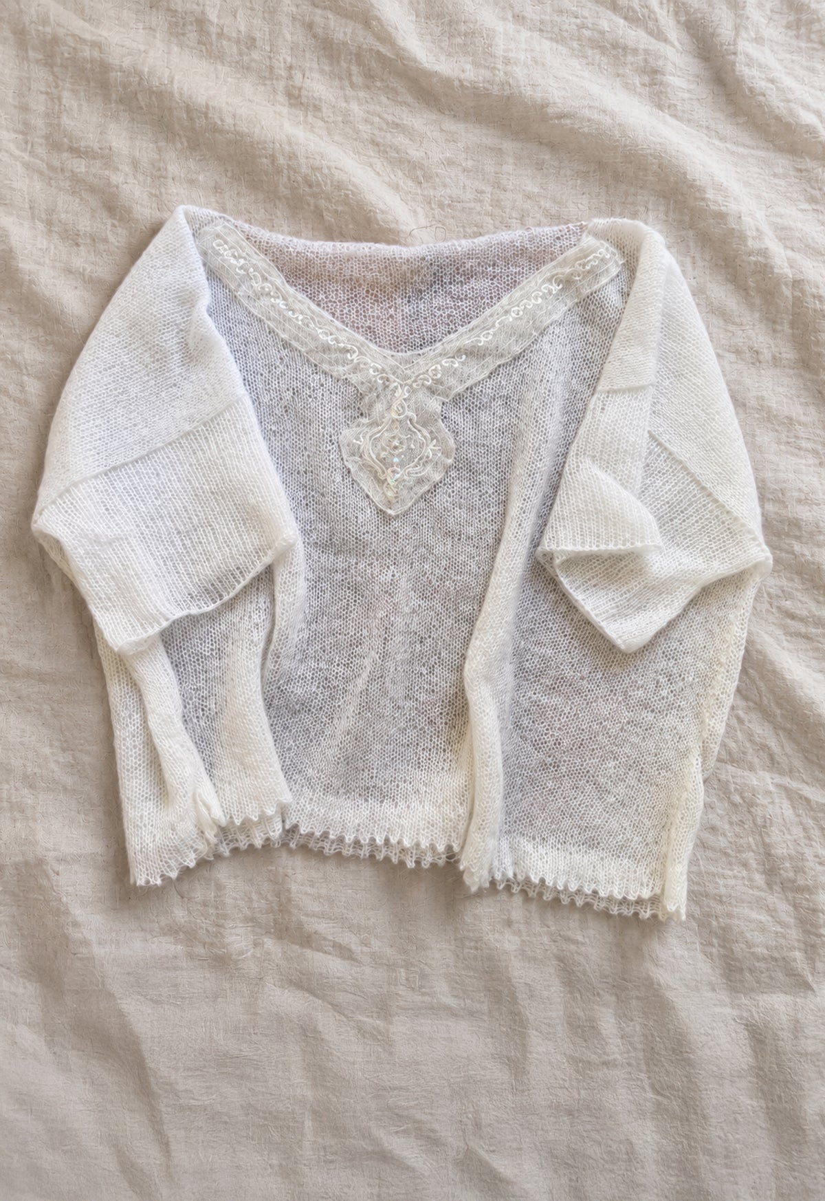 Handmade Sheer Mohair Knit