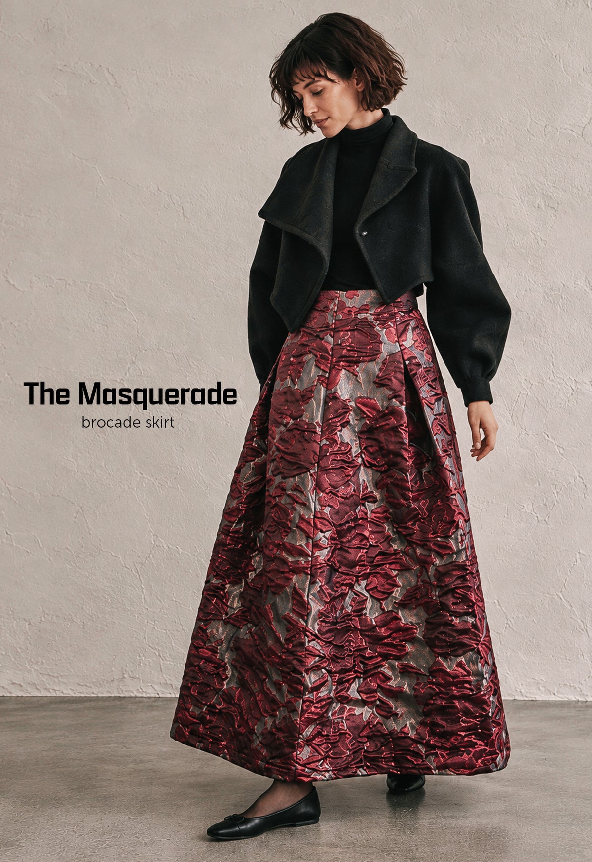 The Masquerade brocade skirt