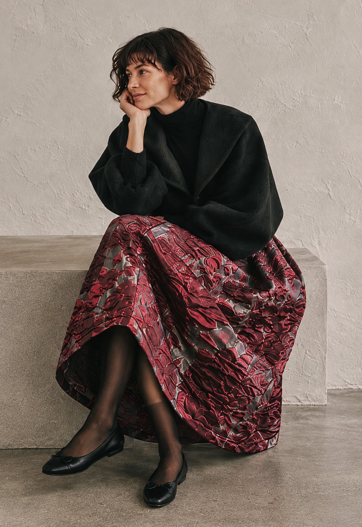 The Masquerade brocade skirt