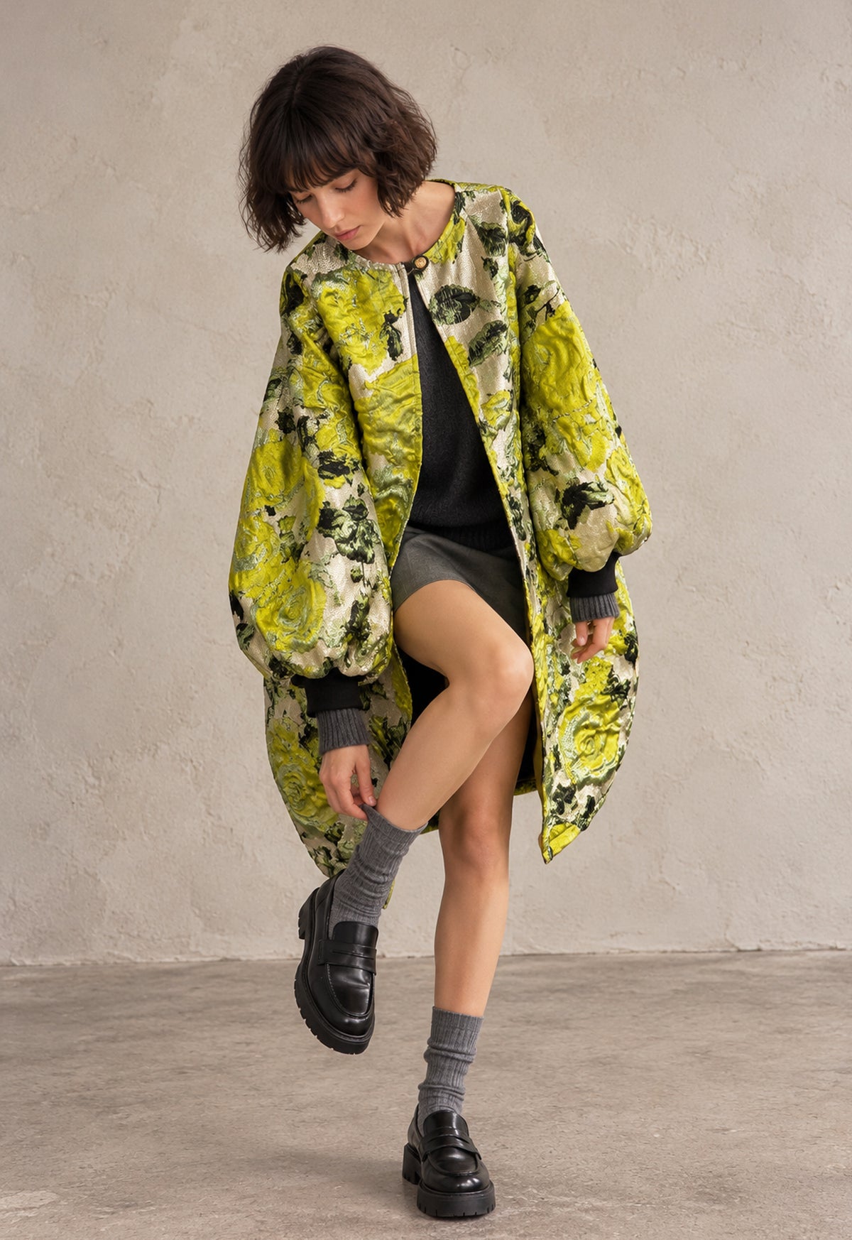 The Chartreuse Garden Coat
