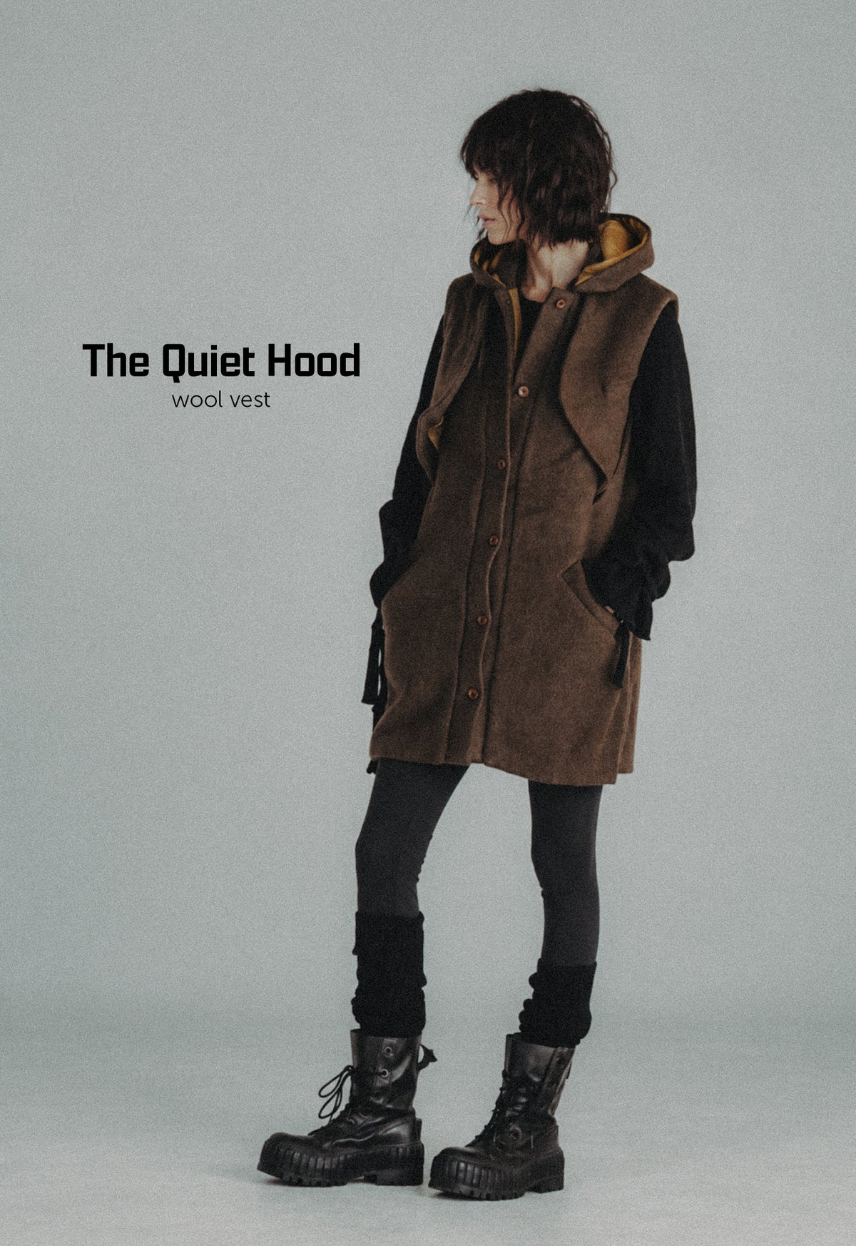 The Quiet Hood Wool Vest