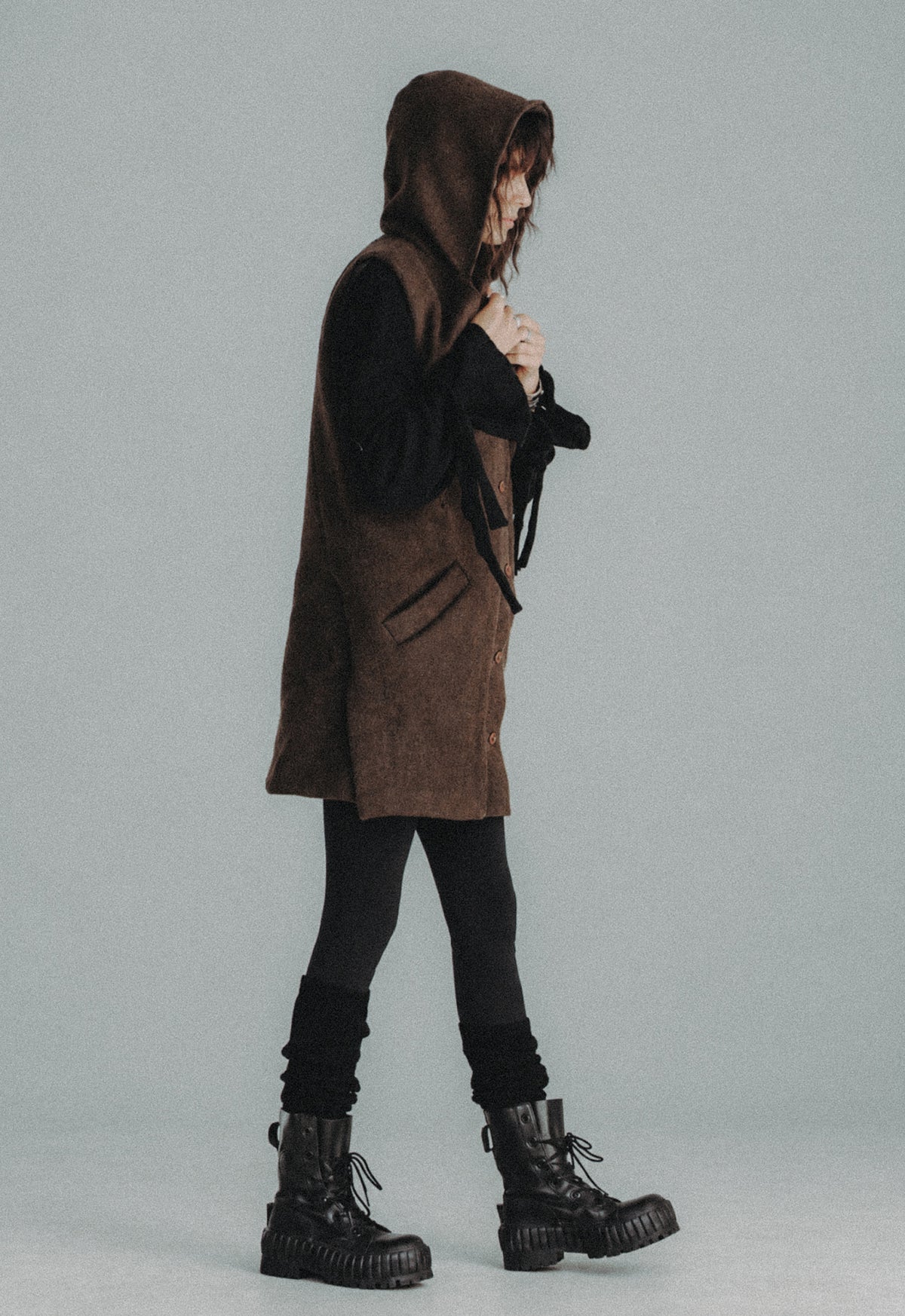 The Quiet Hood Wool Vest