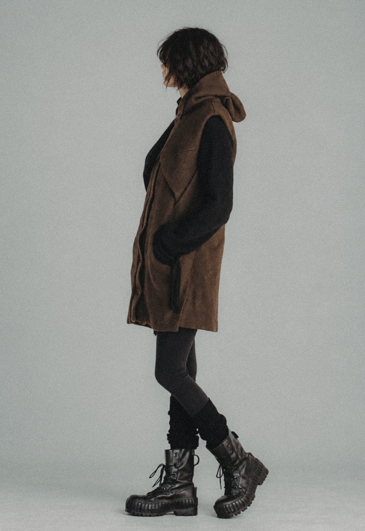The Quiet Hood Wool Vest