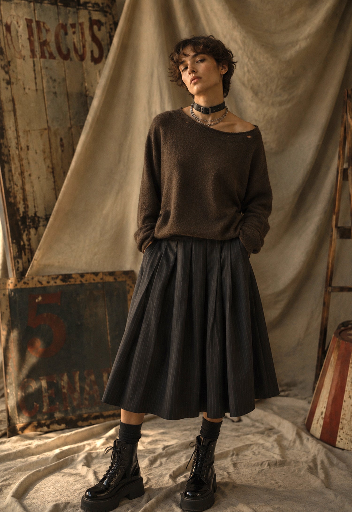 The Backstage Pleated Skirt