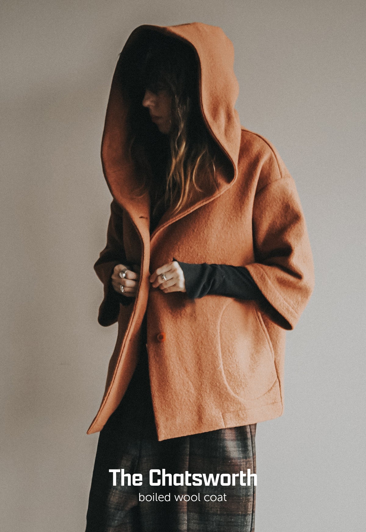The Chatsworth boiled wool coat