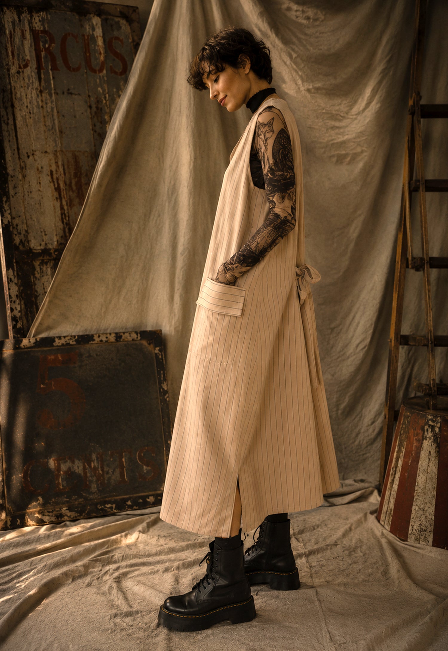 The Ringmaster Pinafore Dress