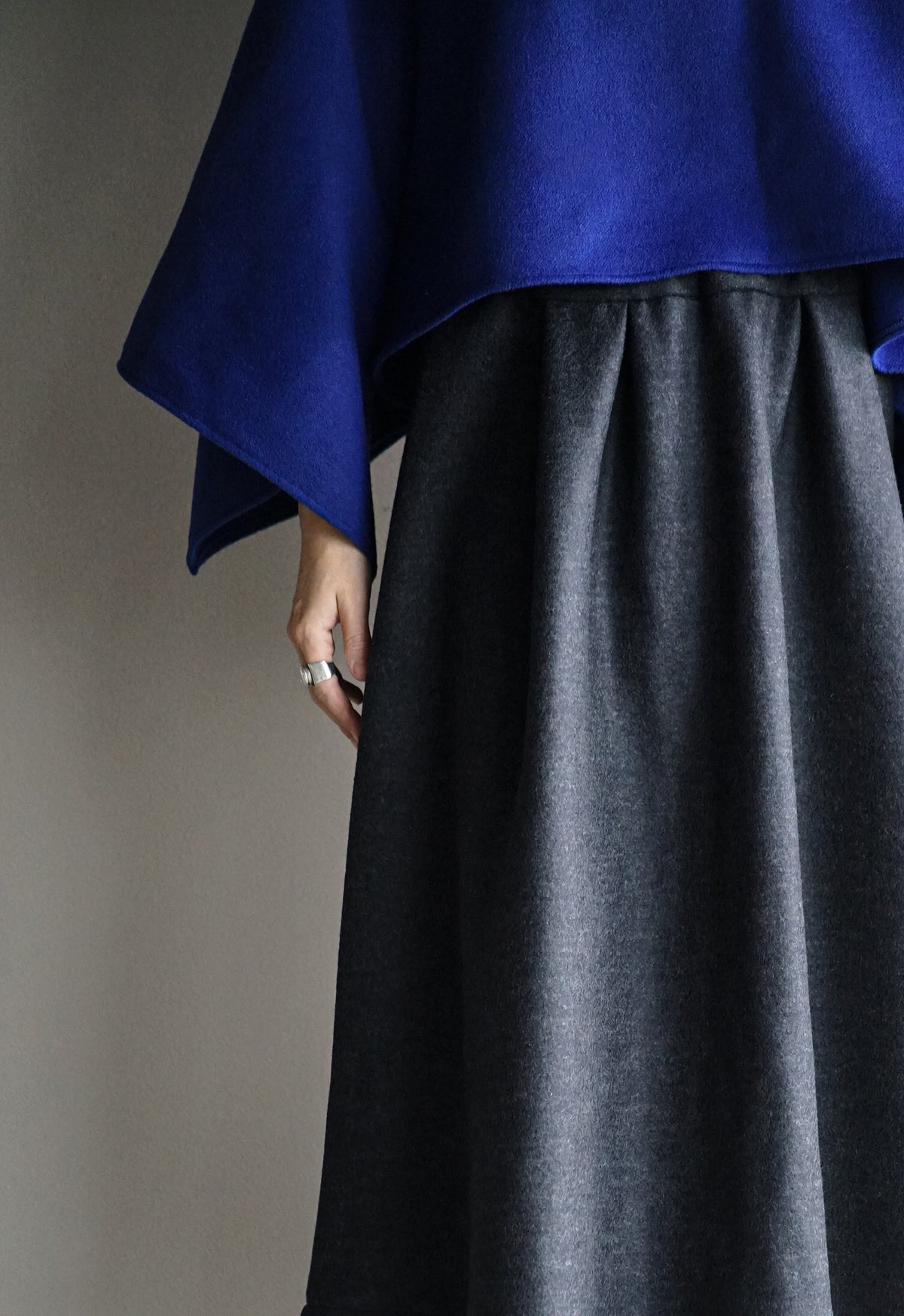 Wool Pleated Skirt