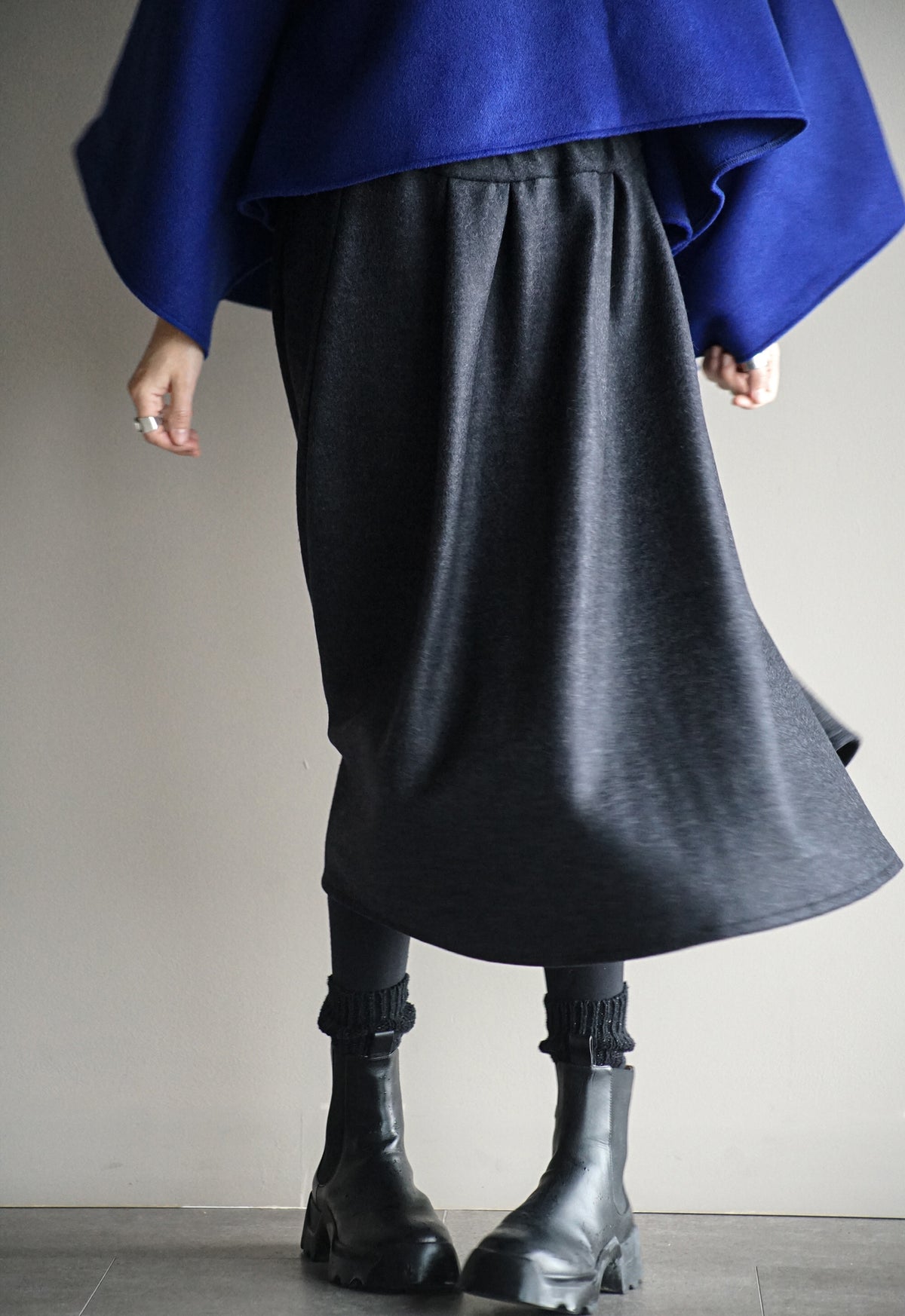 Wool Pleated Skirt