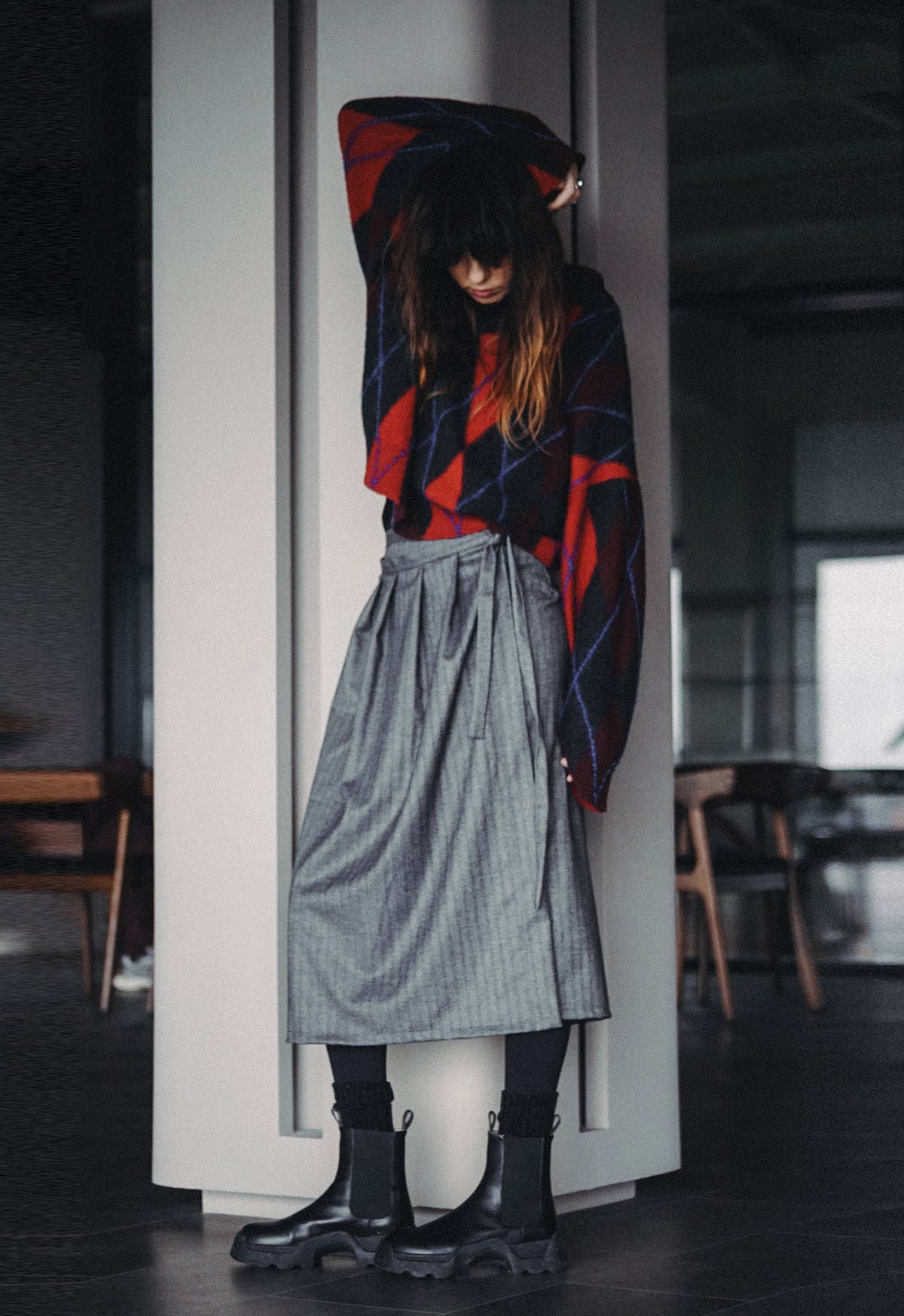 Double Pleated Skirt